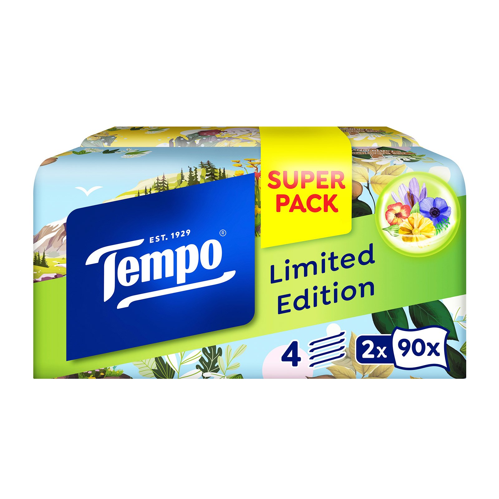 Tempo Taschentücher Limited Edition Duo Box, mit Duft