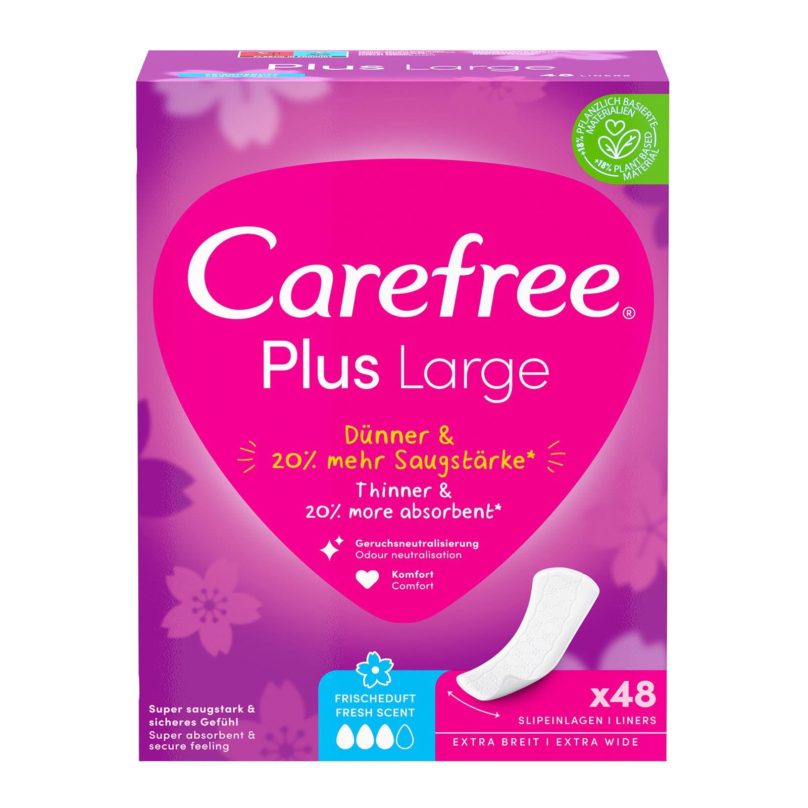 Carefree Plus Large Frischeduft Slipeinlagen