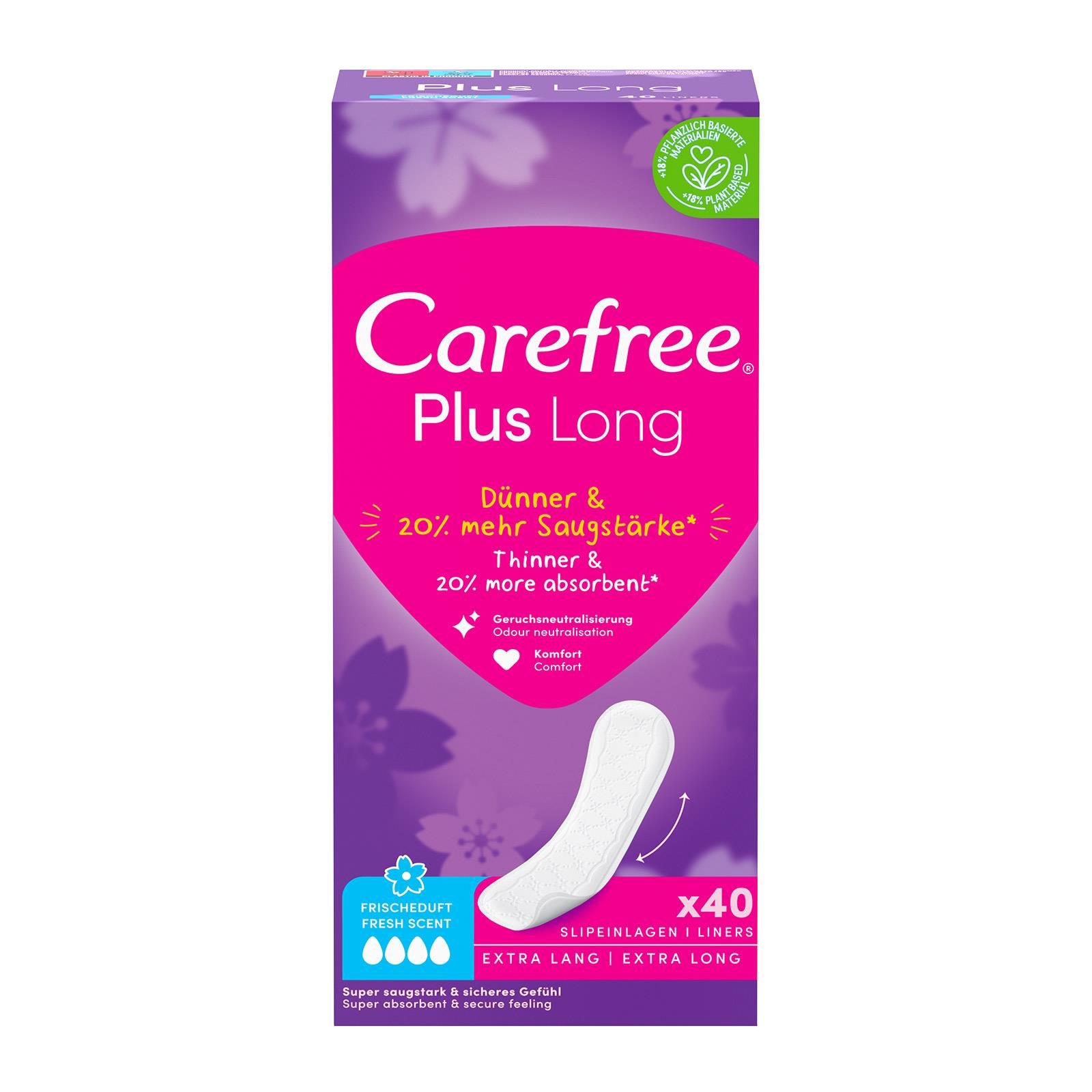 Carefree Plus Long Frischeduft Slipeinlagen