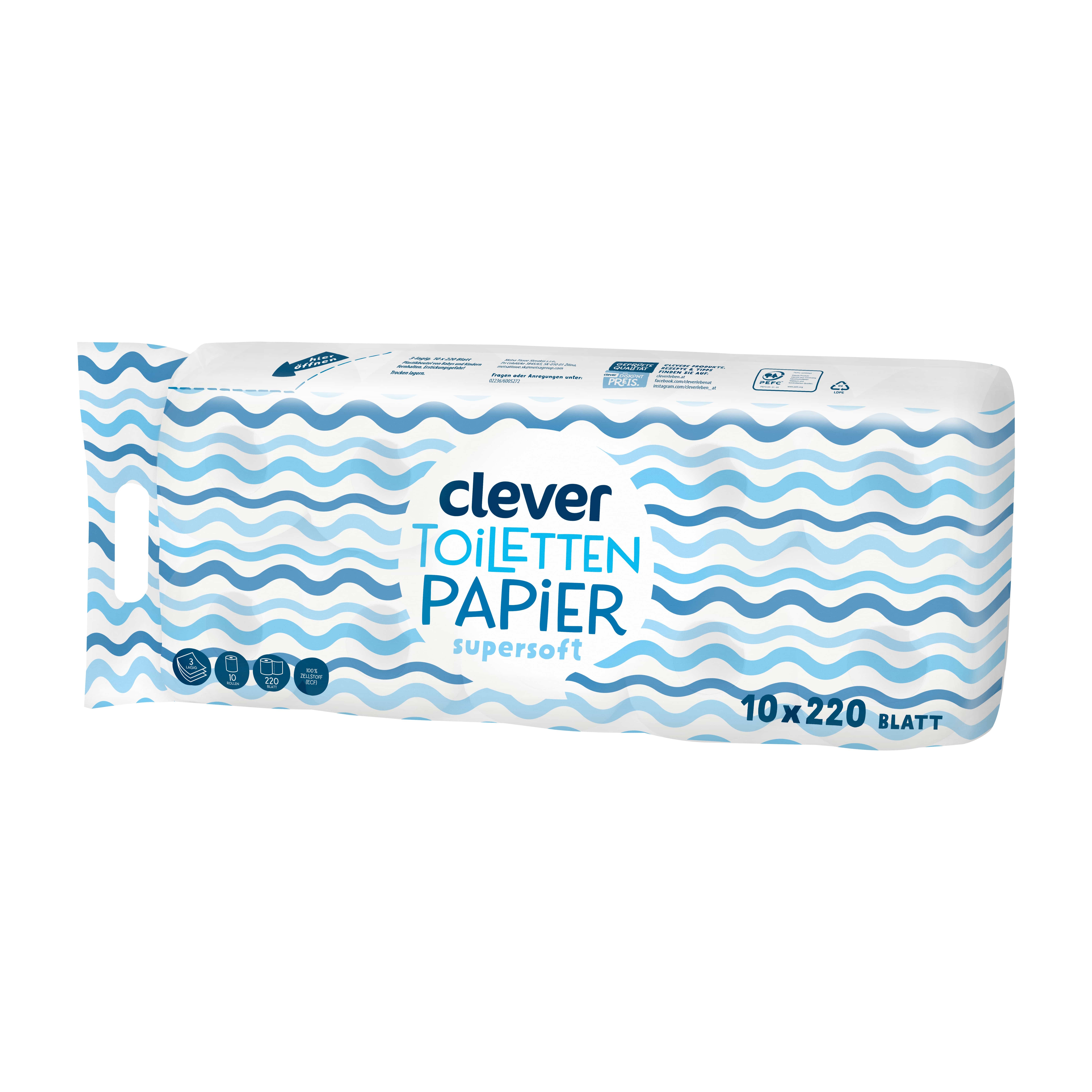 Clever Toilettenpapier