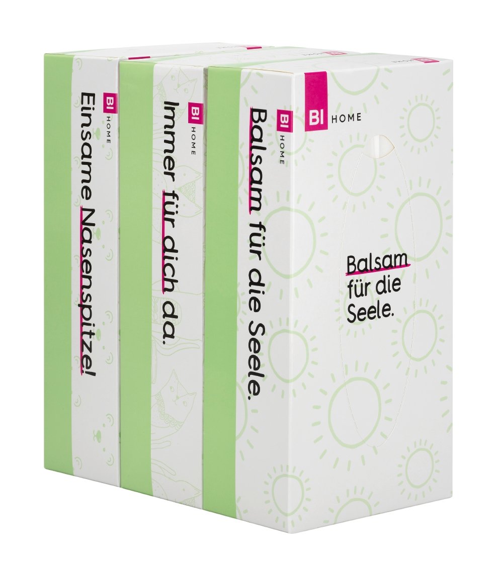 BI HOME Taschentücher Trio Box