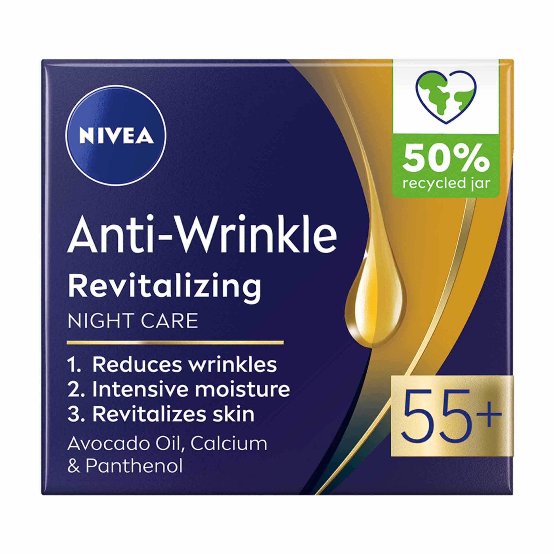 NIVEA Anti-Falten Revitalisierende Nachtpflege 55+