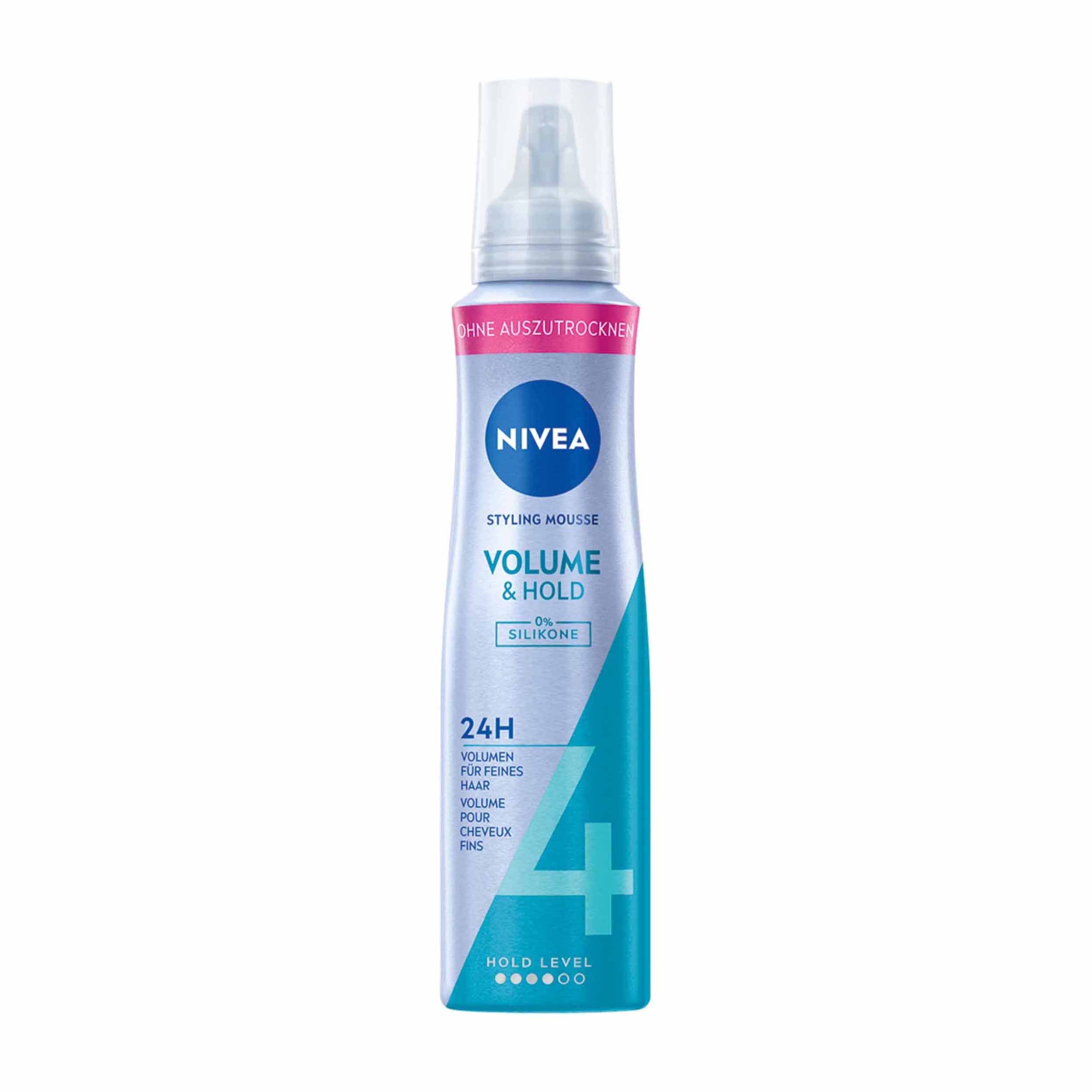 NIVEA Volume & Hold Styling Mousse Hold Level 4