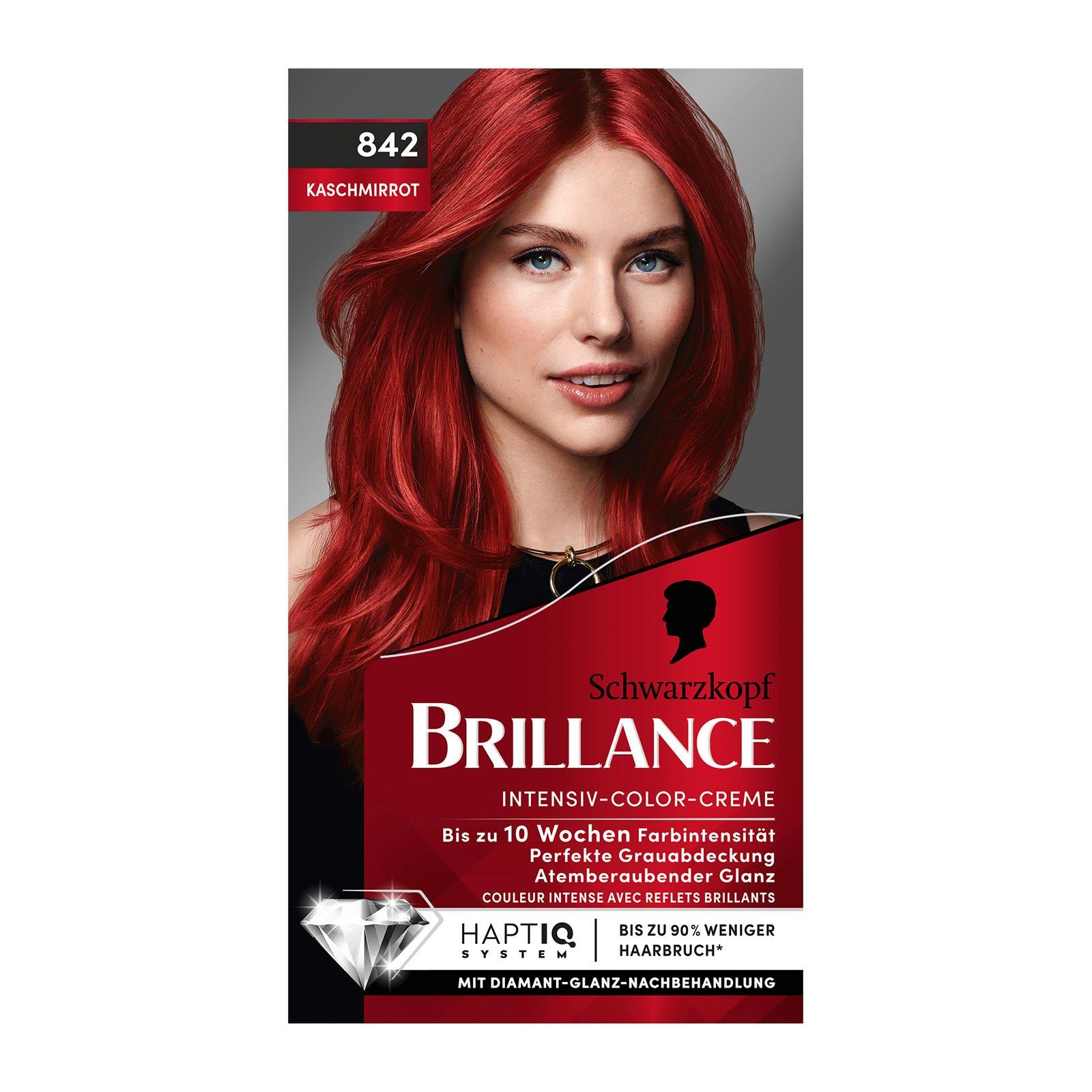 Schwarzkopf Brillance Intensiv-Color-Creme Nr. 842 Kaschmirrot