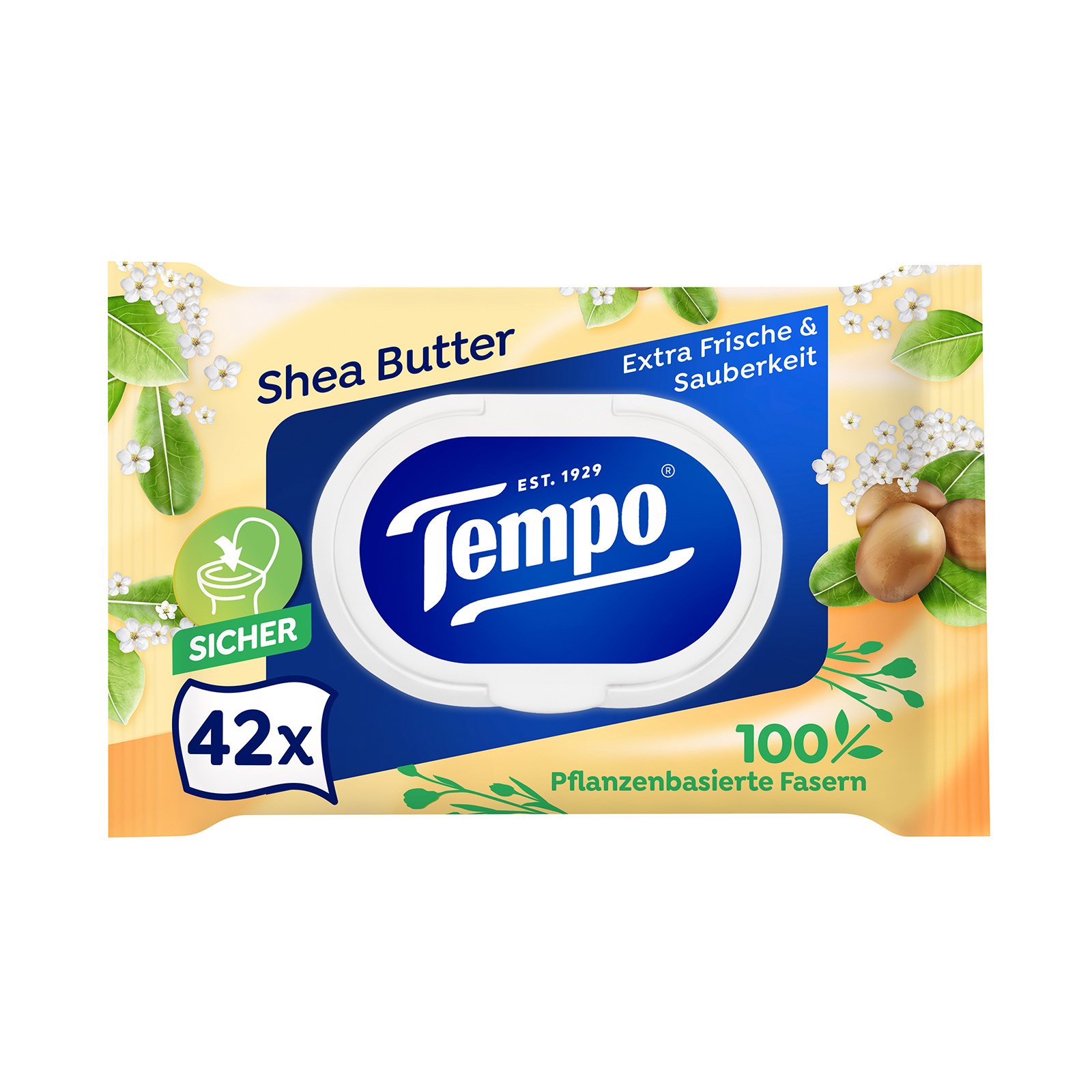 Tempo Feuchte Toilettentücher Shea Butter