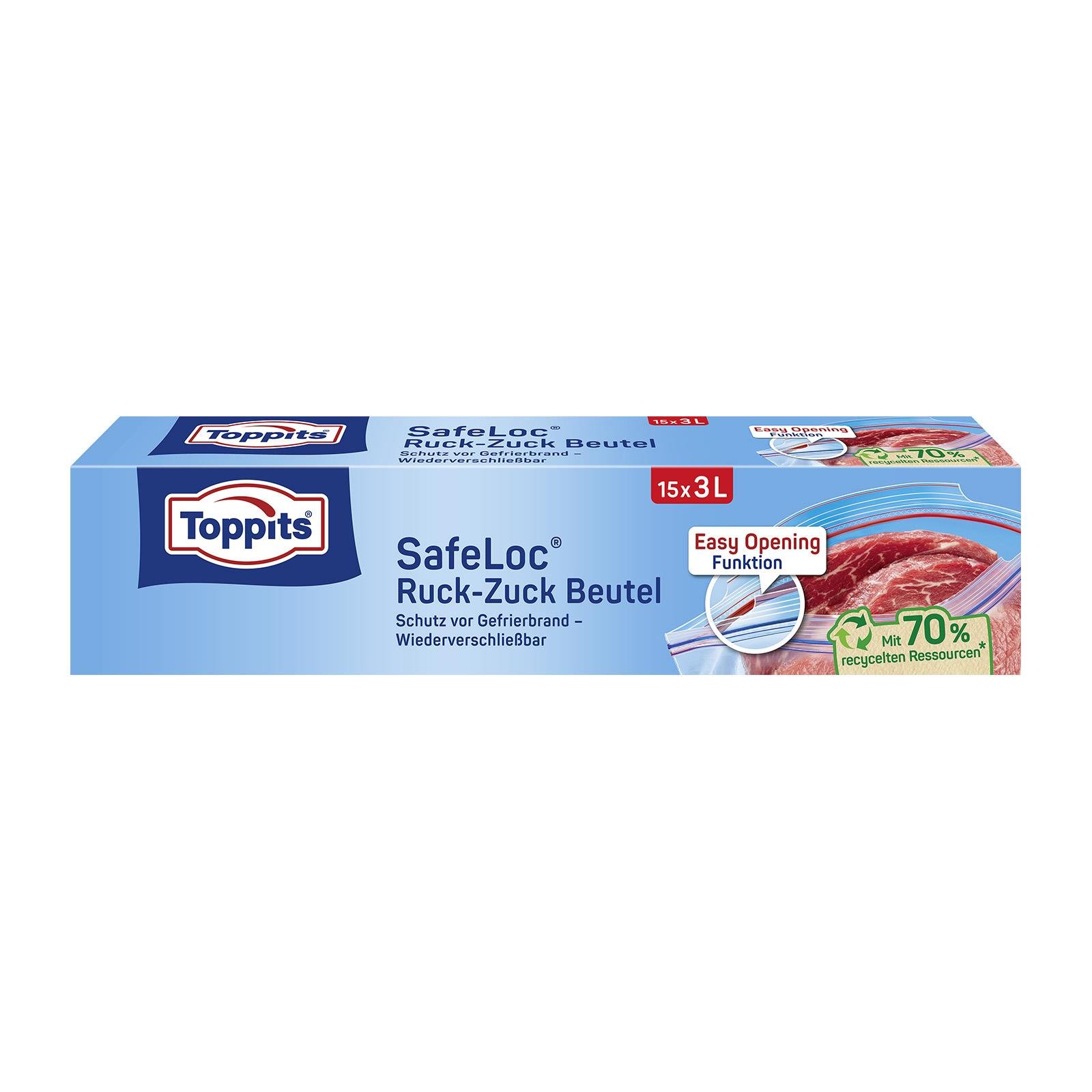Toppits Ruck-Zuck Gefrierbeutel 3L