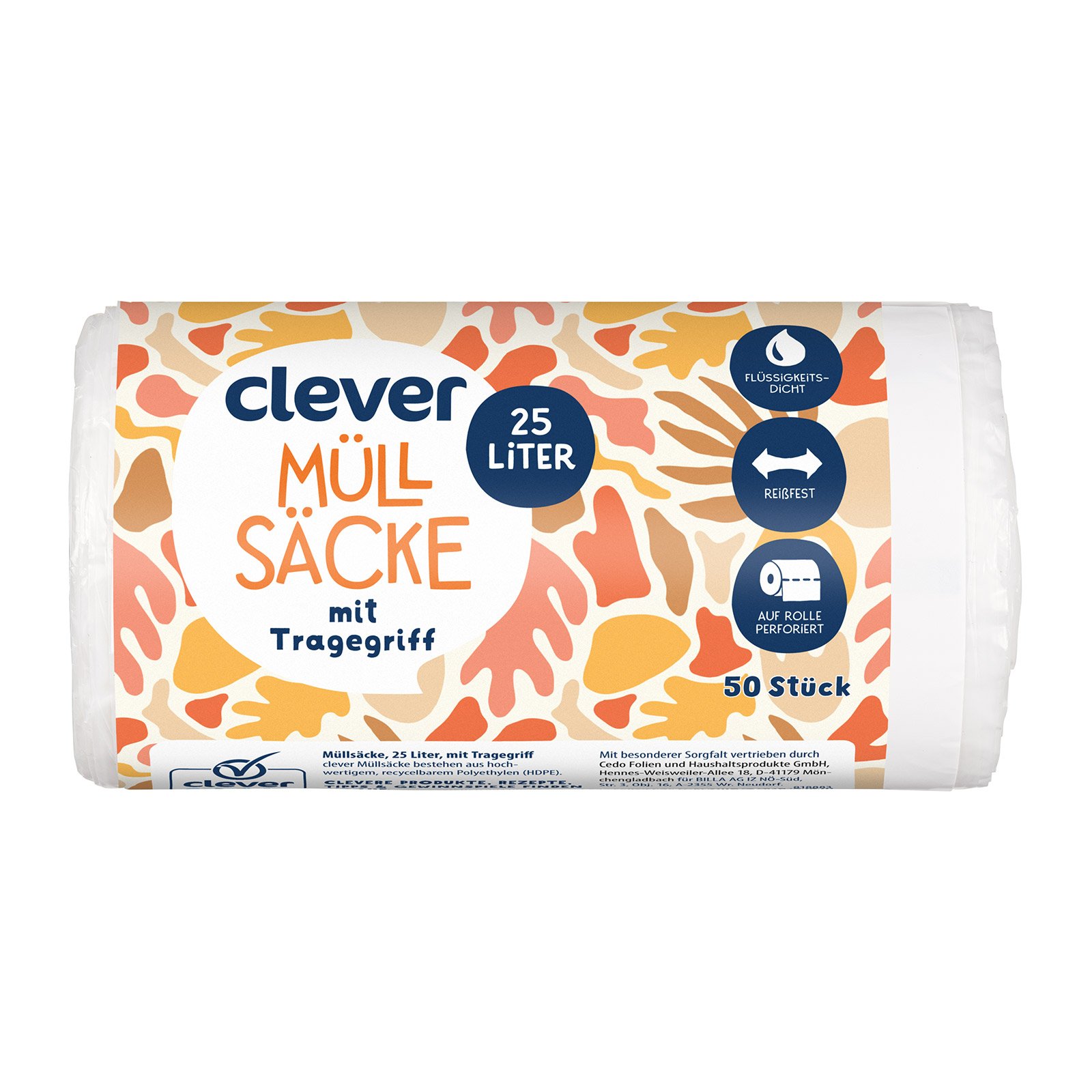 Clever Müllbeutel mit Griff 25L