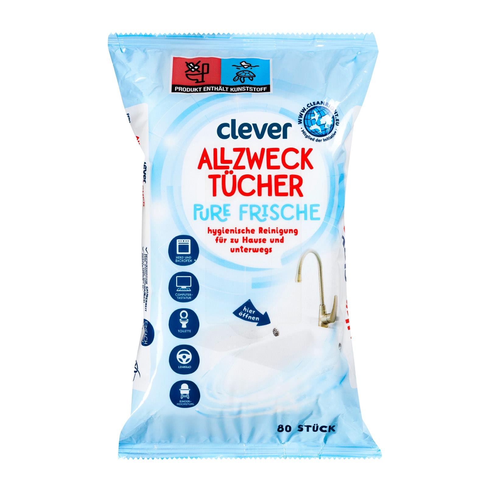 Clever Allzwecktücher Pure Frische