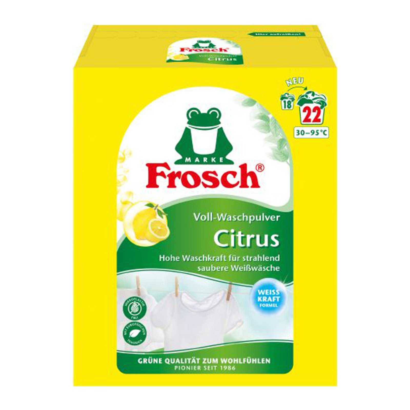 Frosch Waschpulver Citrus