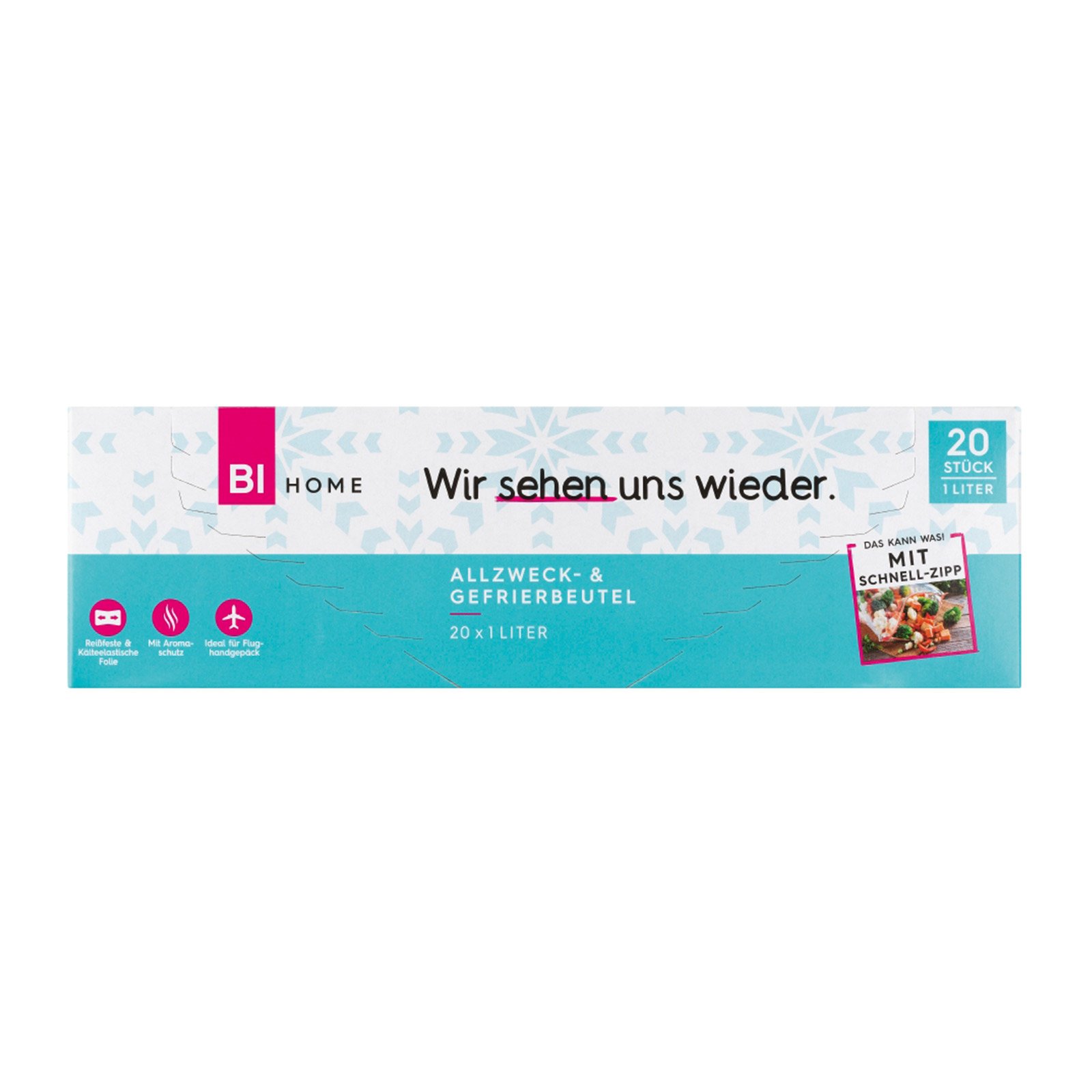 BI HOME Allzweck- Und Gefrierbeutel 1L