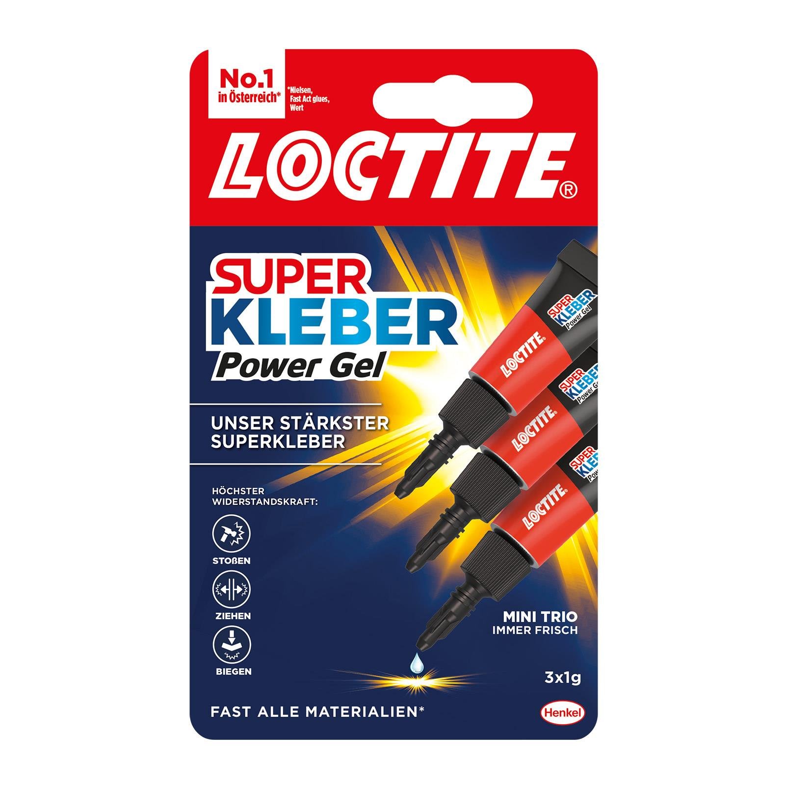 Loctite Super Kleber Mini Trio