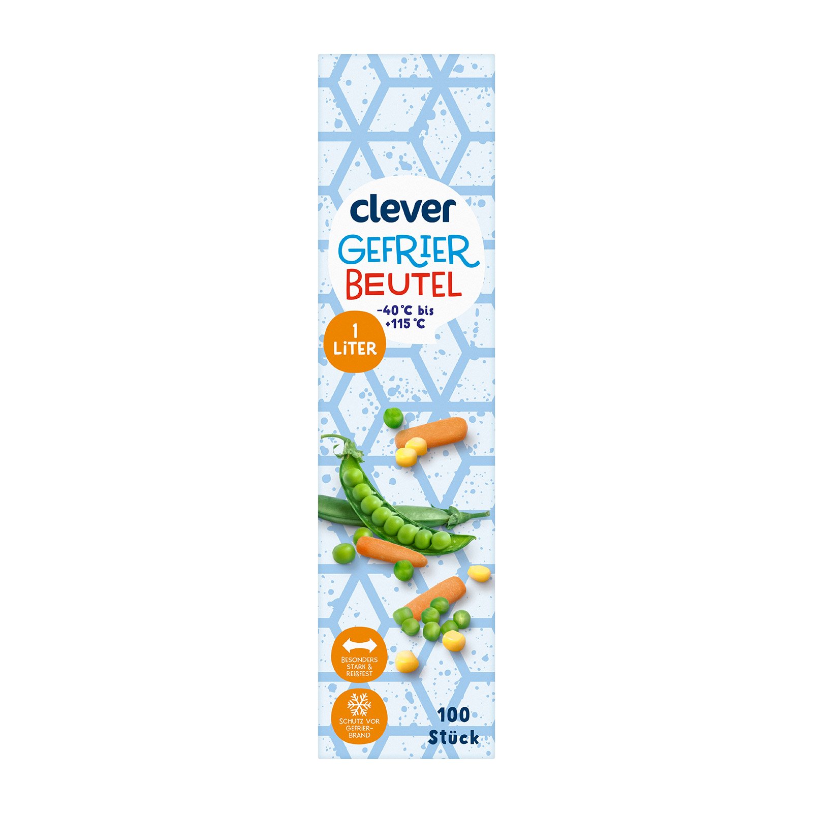 Clever Gefrierbeutel 1L