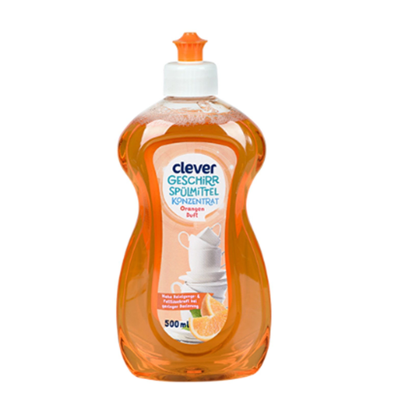 Clever Geschirrspülmittel Orange