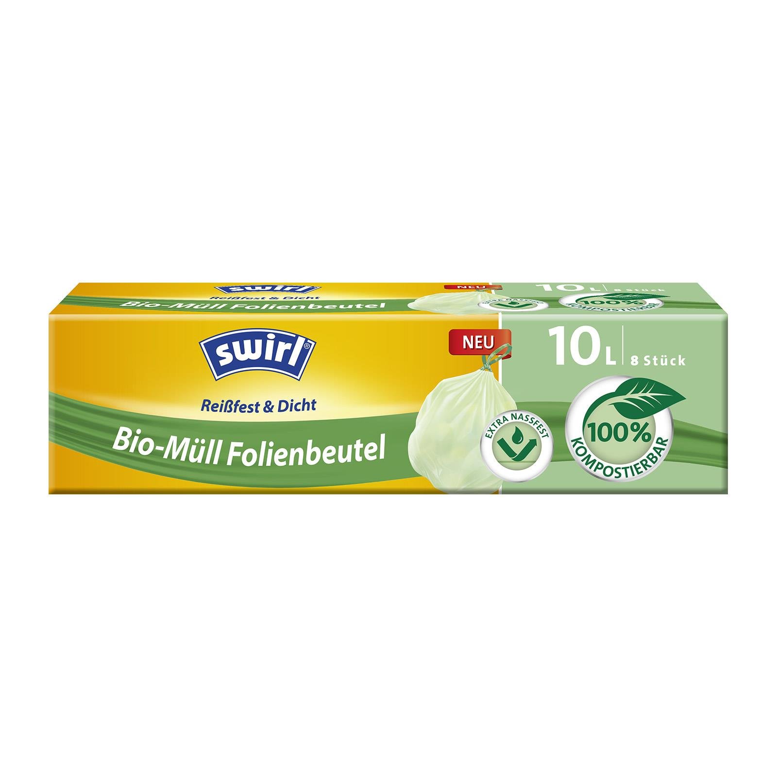 Swirl Bio-Müll Folienbeutel mit Zugband 10L