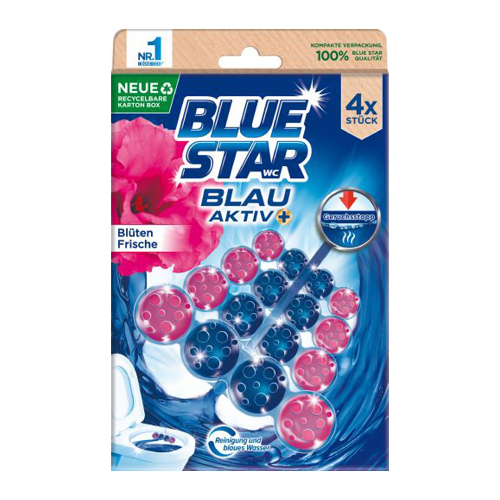 Blue Star Beckensteine Blau Aktiv Blütenfrische