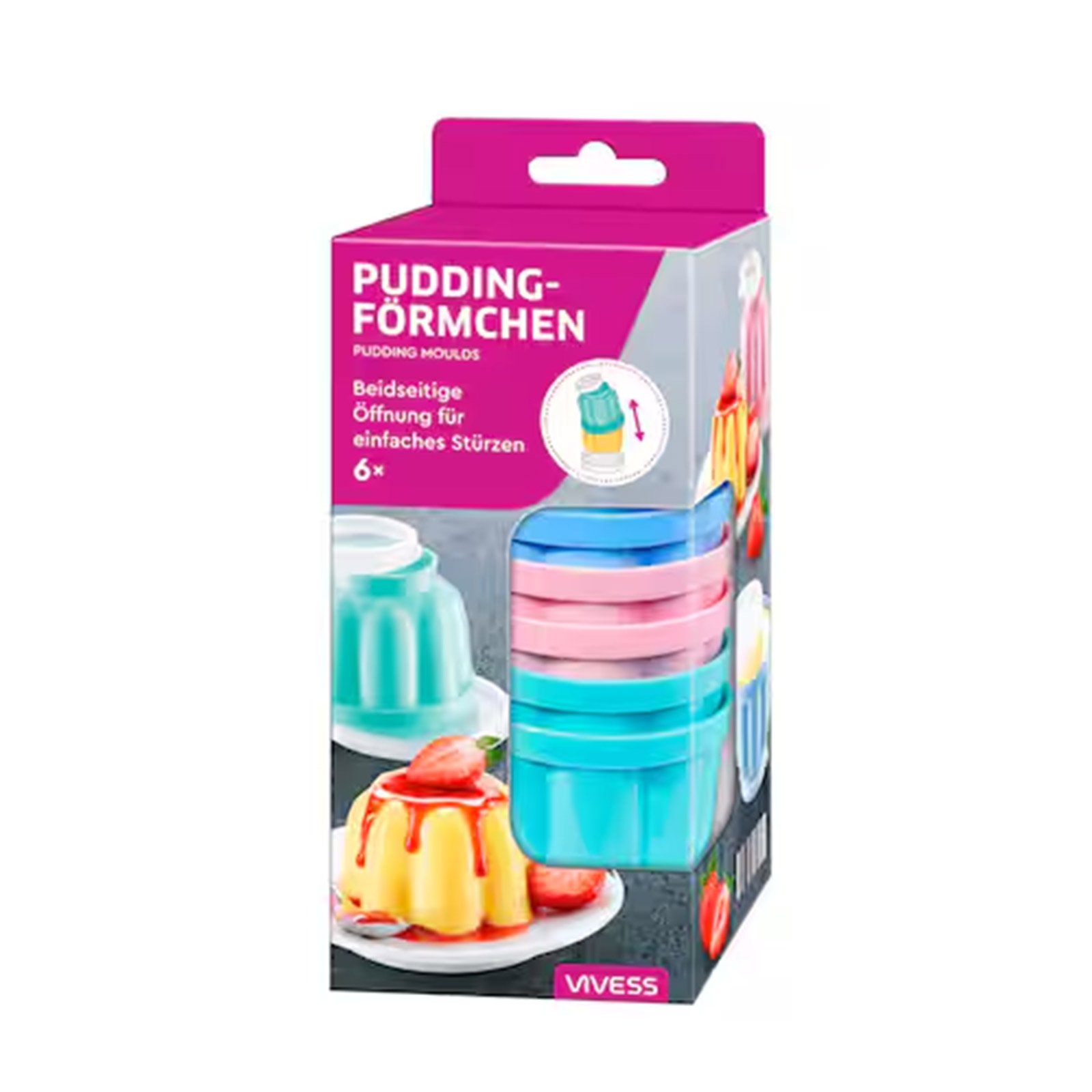 Vivess Puddingförmchen