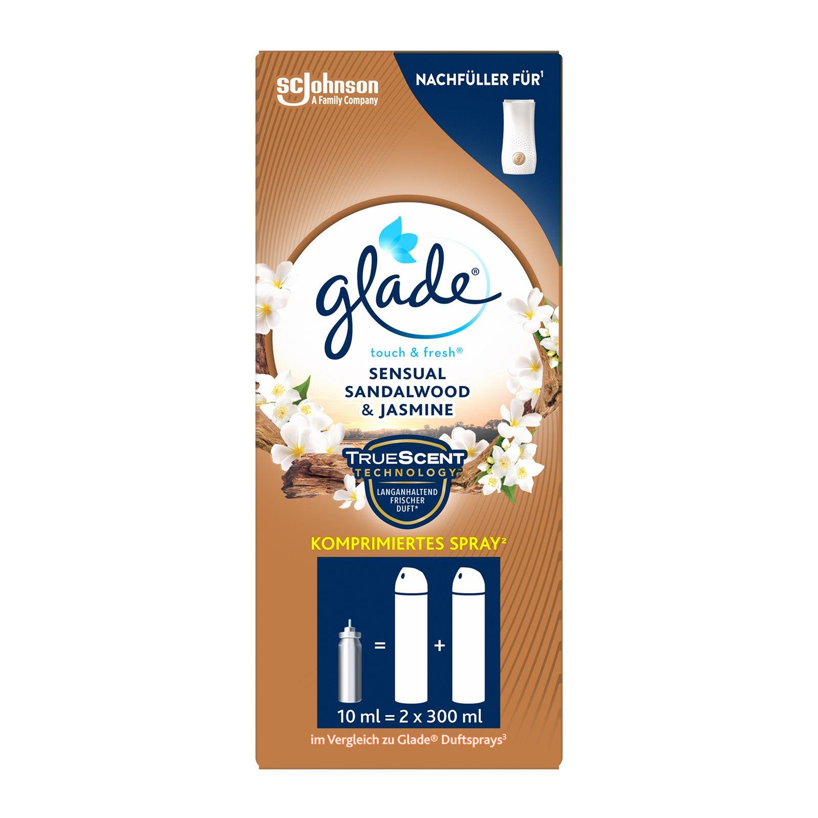 Glade Touch & Fresh Sensual Sandalwood & Jasmine Minispray Nachfüller