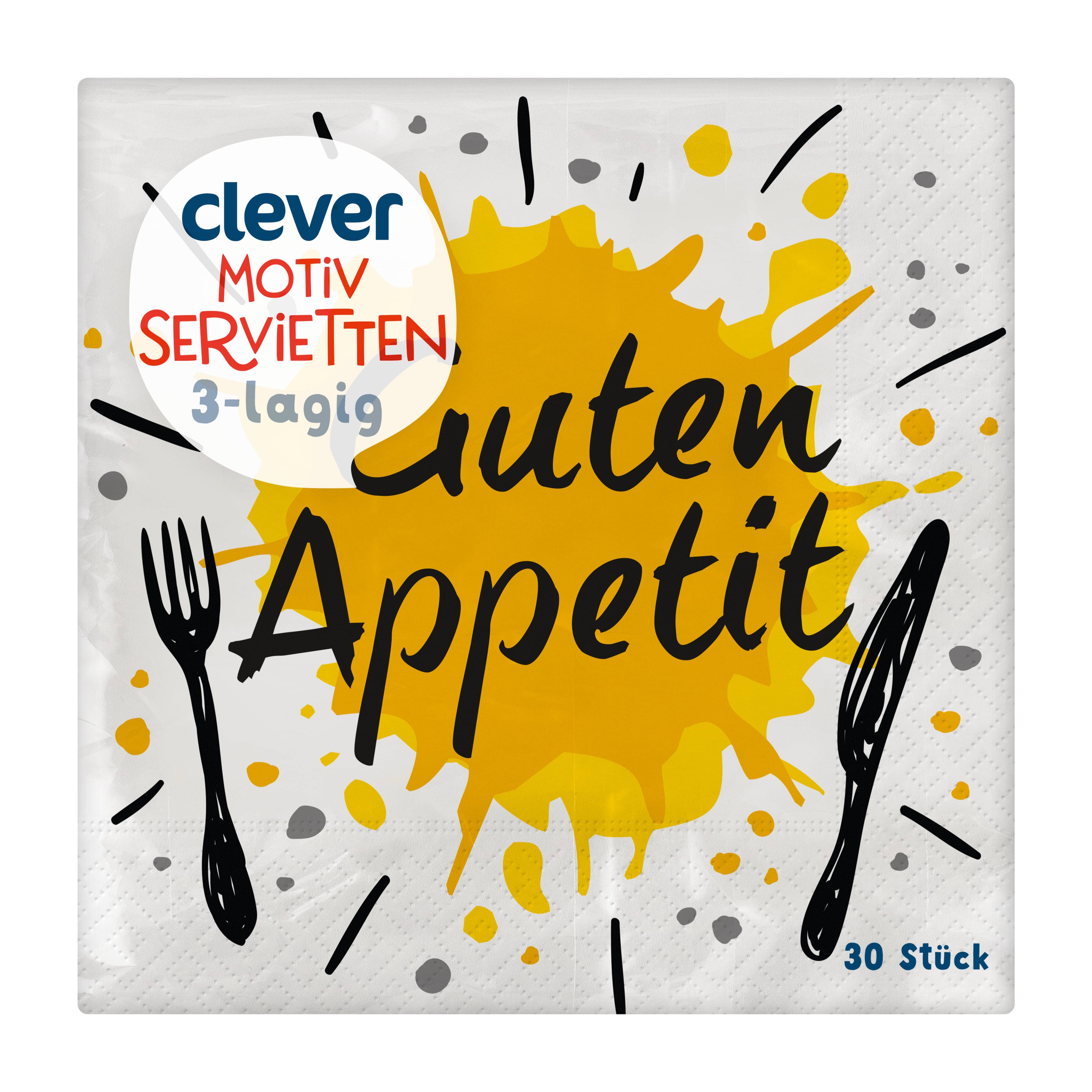 Clever Servietten Guten Appetit