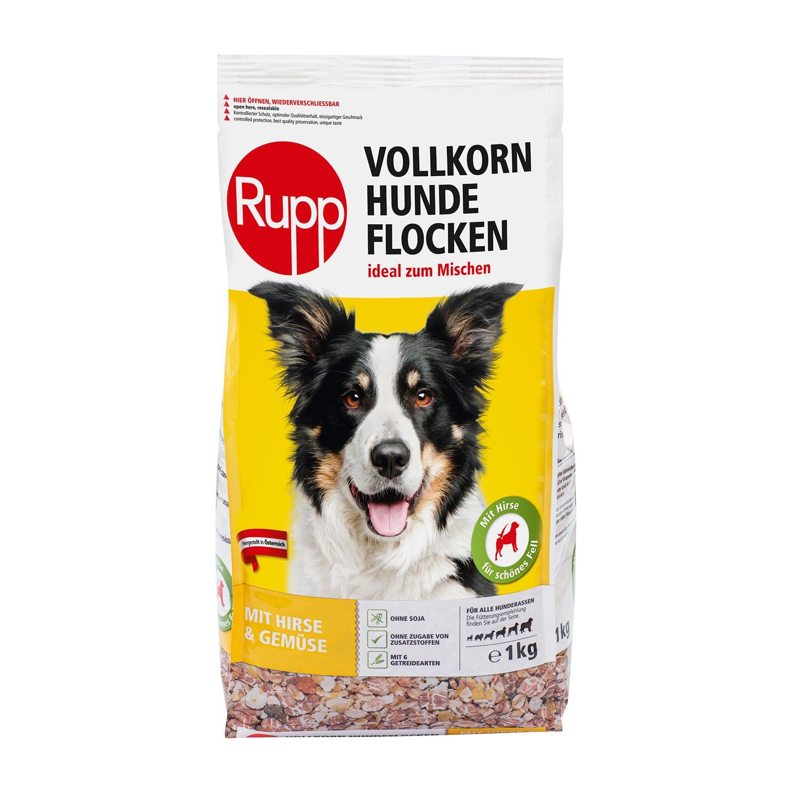 Rupp Vollkorn Hundeflocken mit Hirse & Gemüse