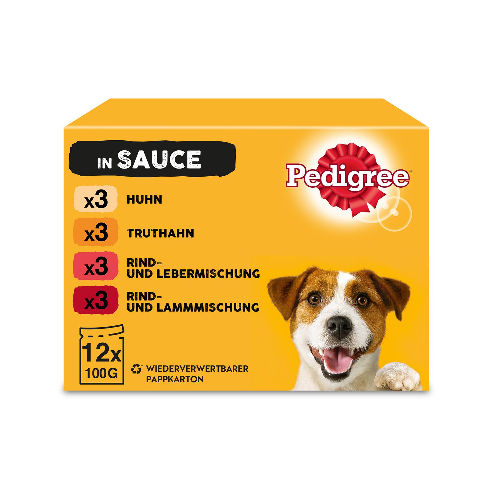 Pedigree Adult mit Huhn,Truthahn, Rind-&Lebermischung,Rind-&Lammmischung