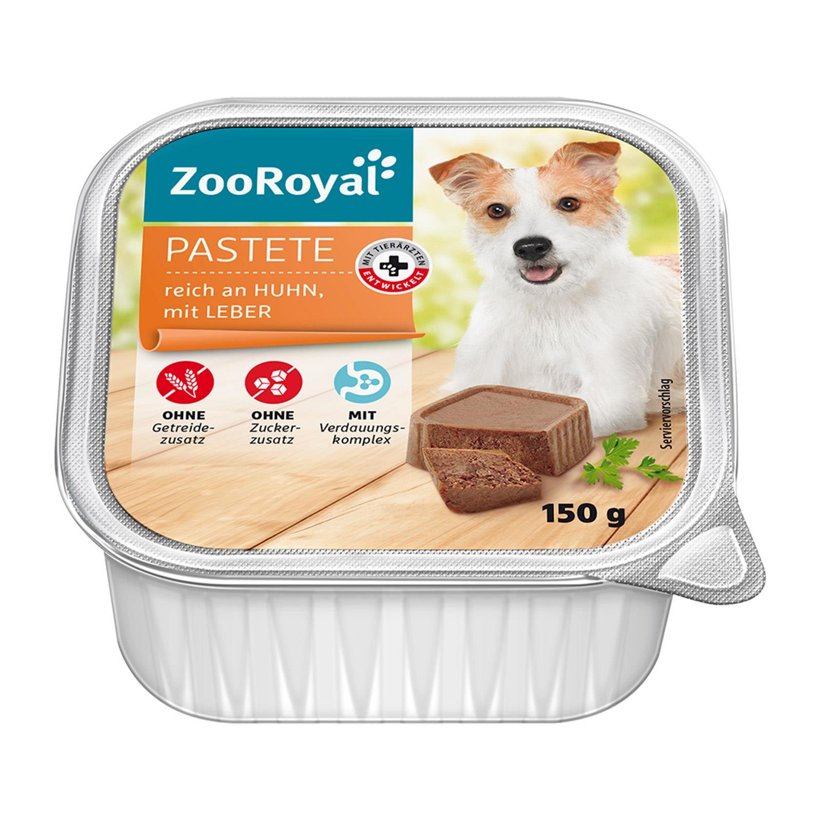 ZooRoyal Pastete reich an Huhn, mit Leber