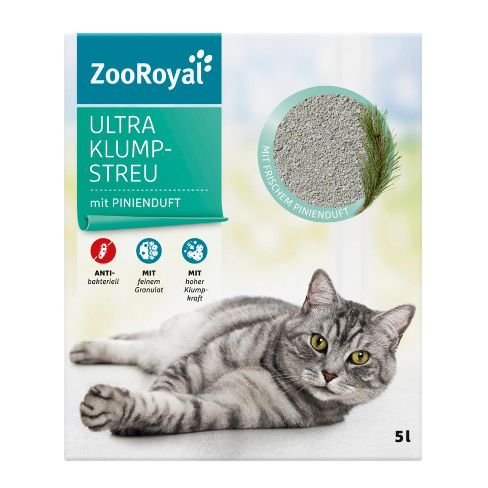 ZooRoyal Ultra Klumpstreu mit Pinienduft
