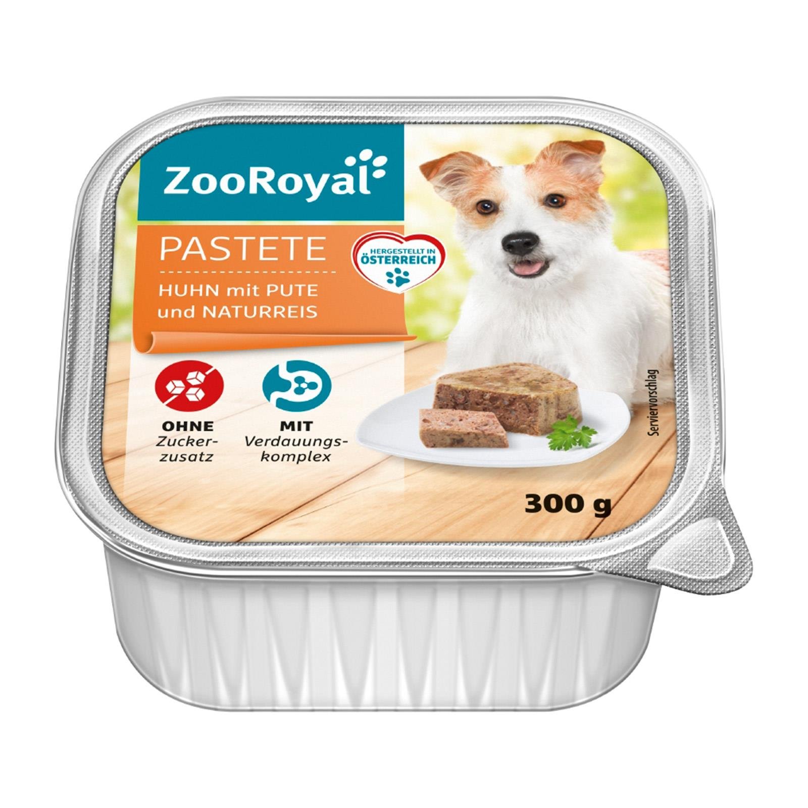ZooRoyal Pastete Huhn mit Pute und Naturreis