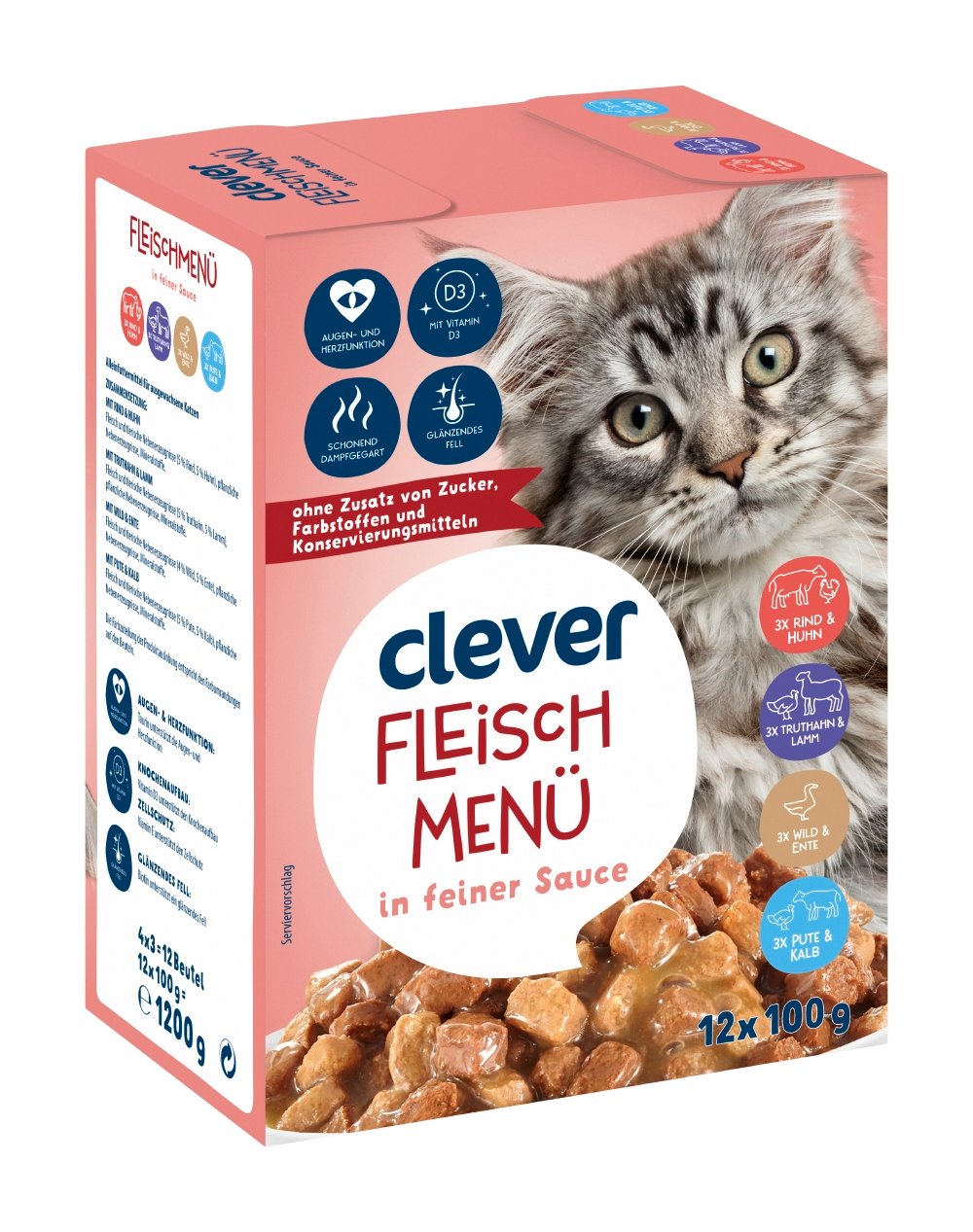Clever Fleisch Menü in feiner Sauce