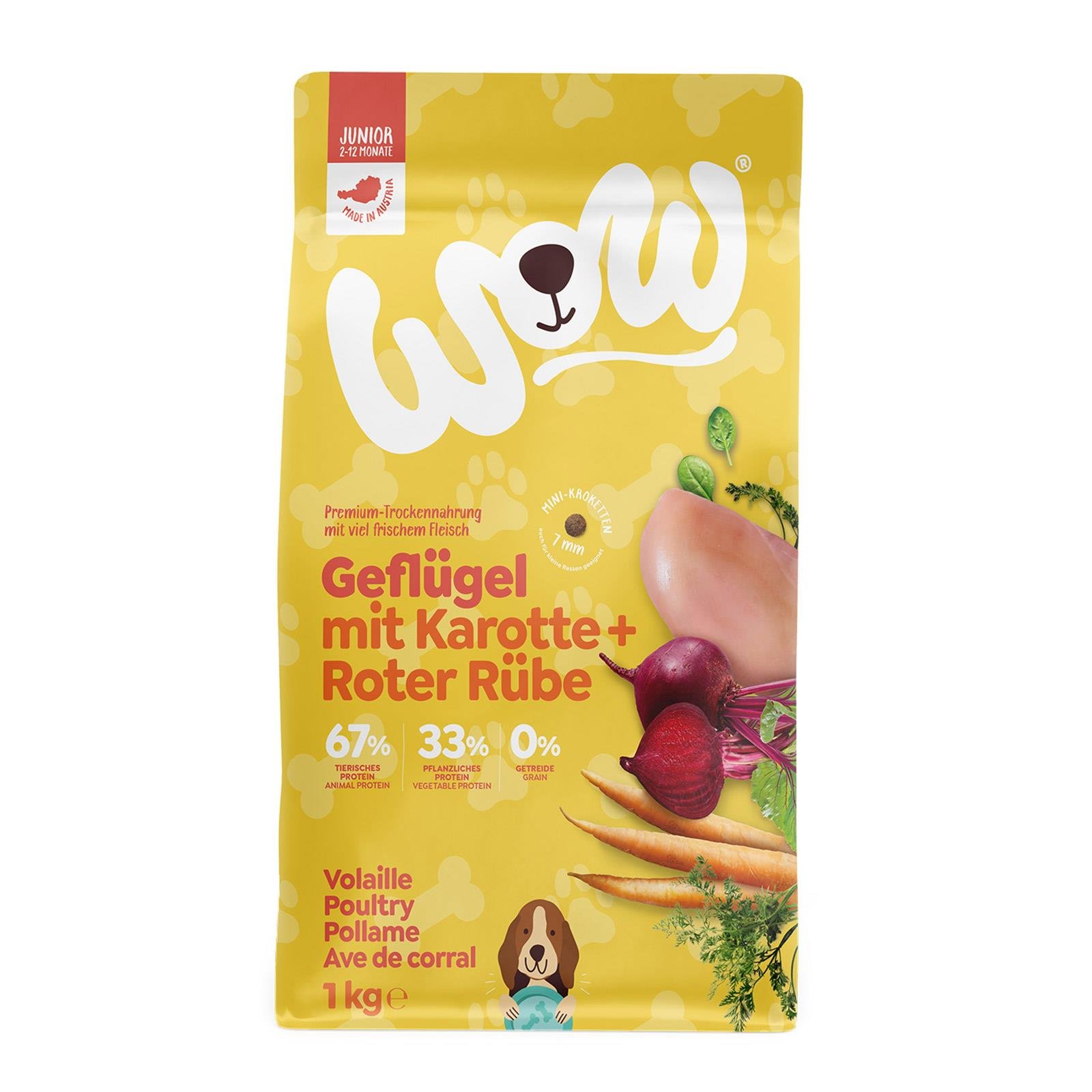 WOW Trocken Minis Junior Geflügel