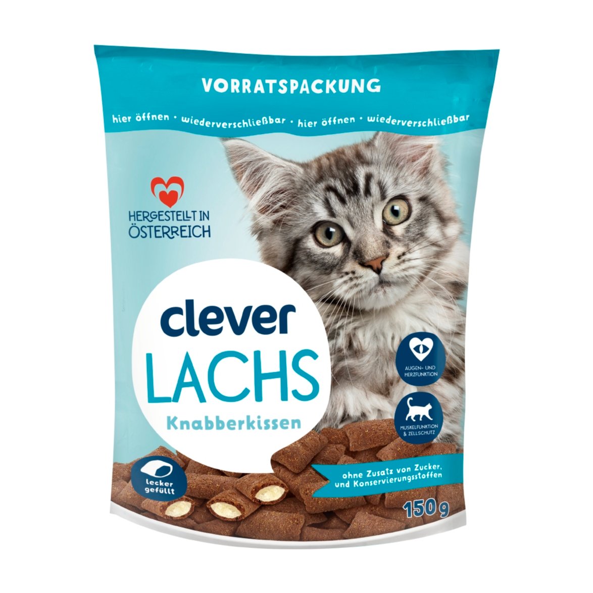 Clever Knabberkissen Lachs