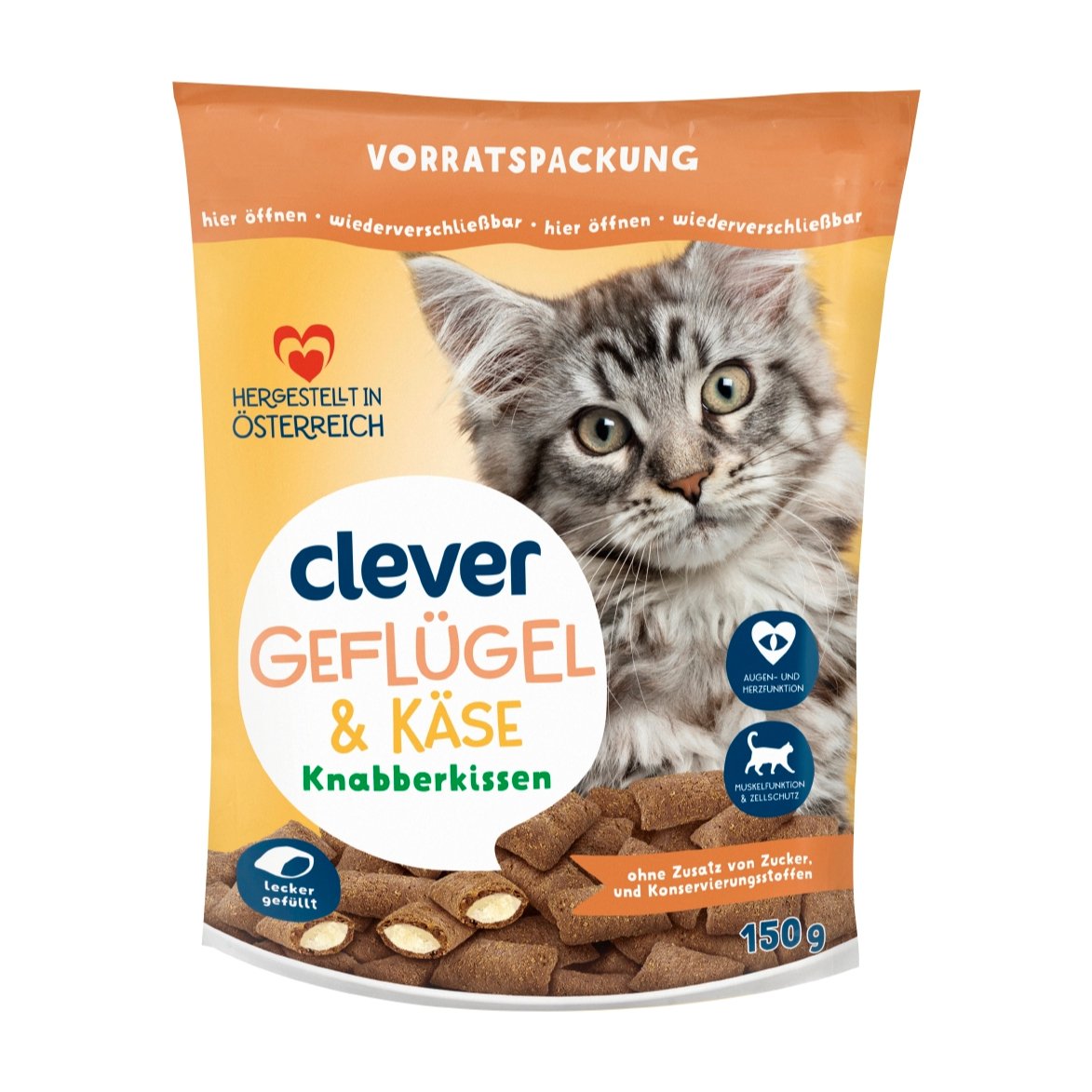 Clever Knabberkissen Geflügel & Käse