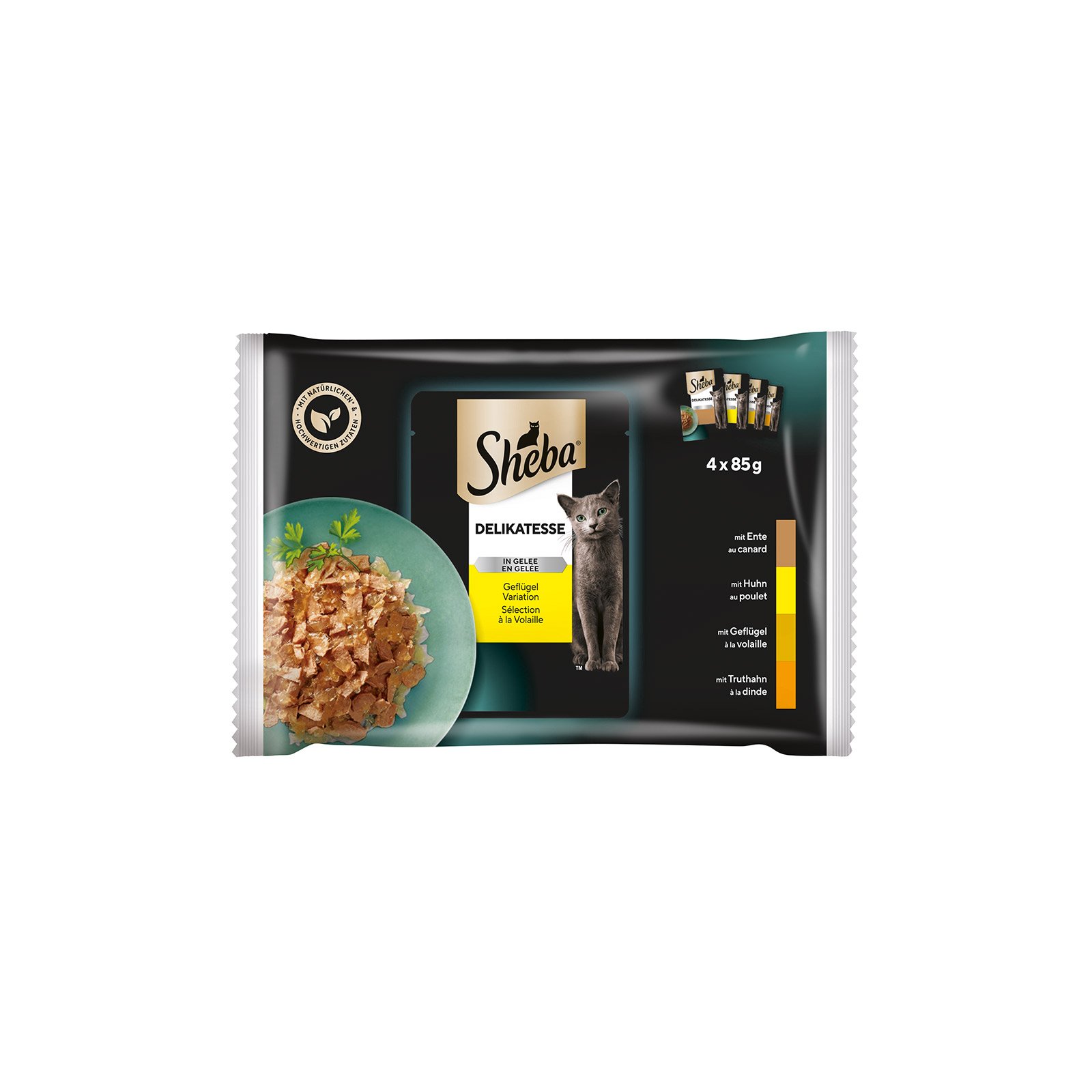 Sheba Delikatesse in Gelee Feine Vielfalt 4-Pack