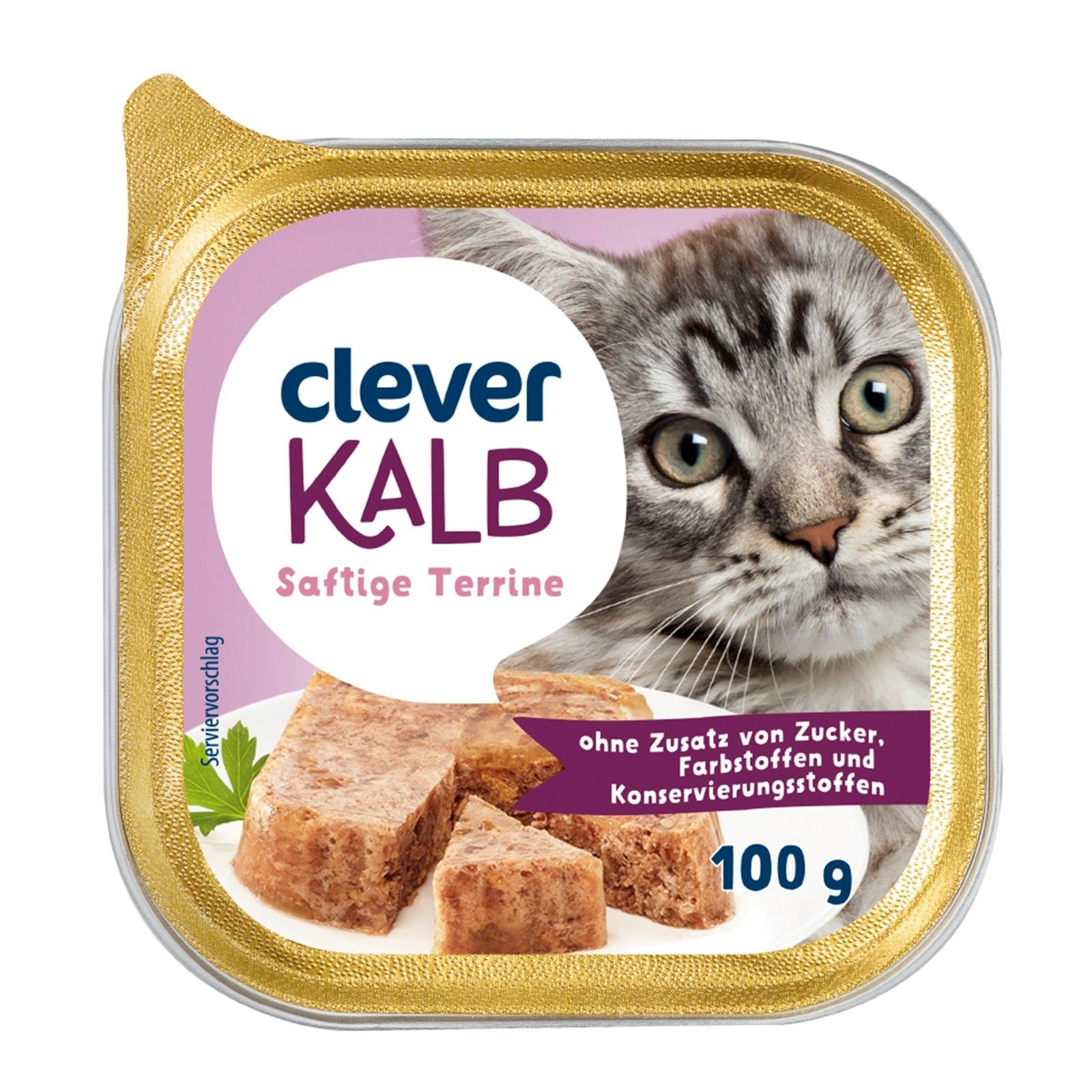 Clever Katze Kalb