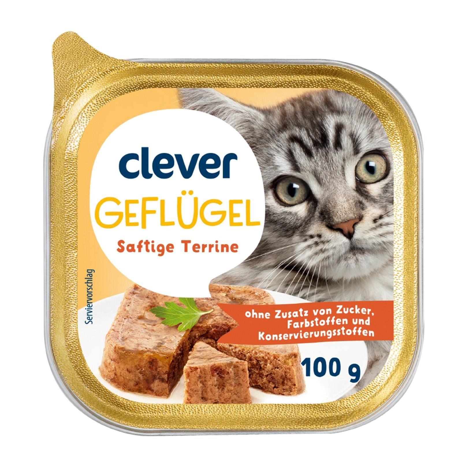 Clever Katze Geflügel