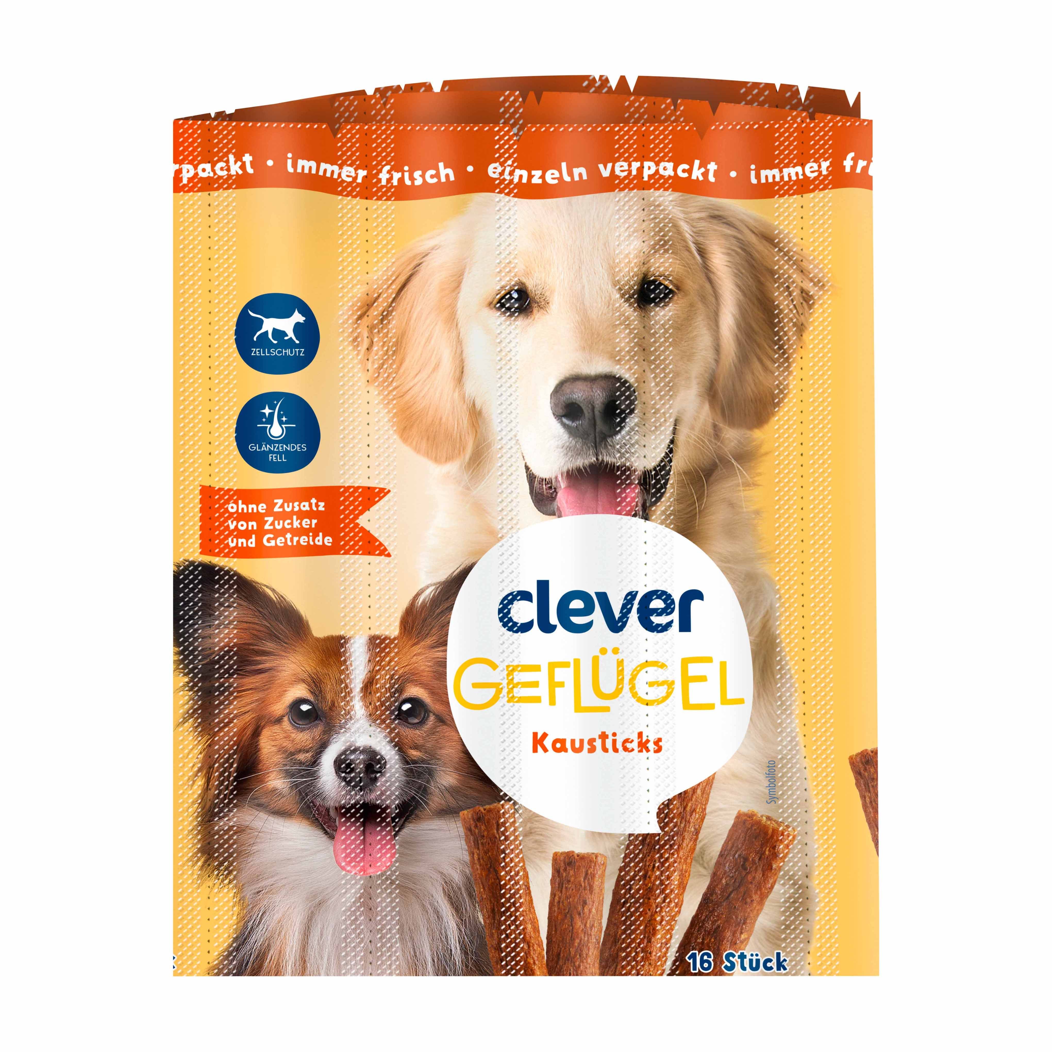 Clever Hundesticks Geflügel