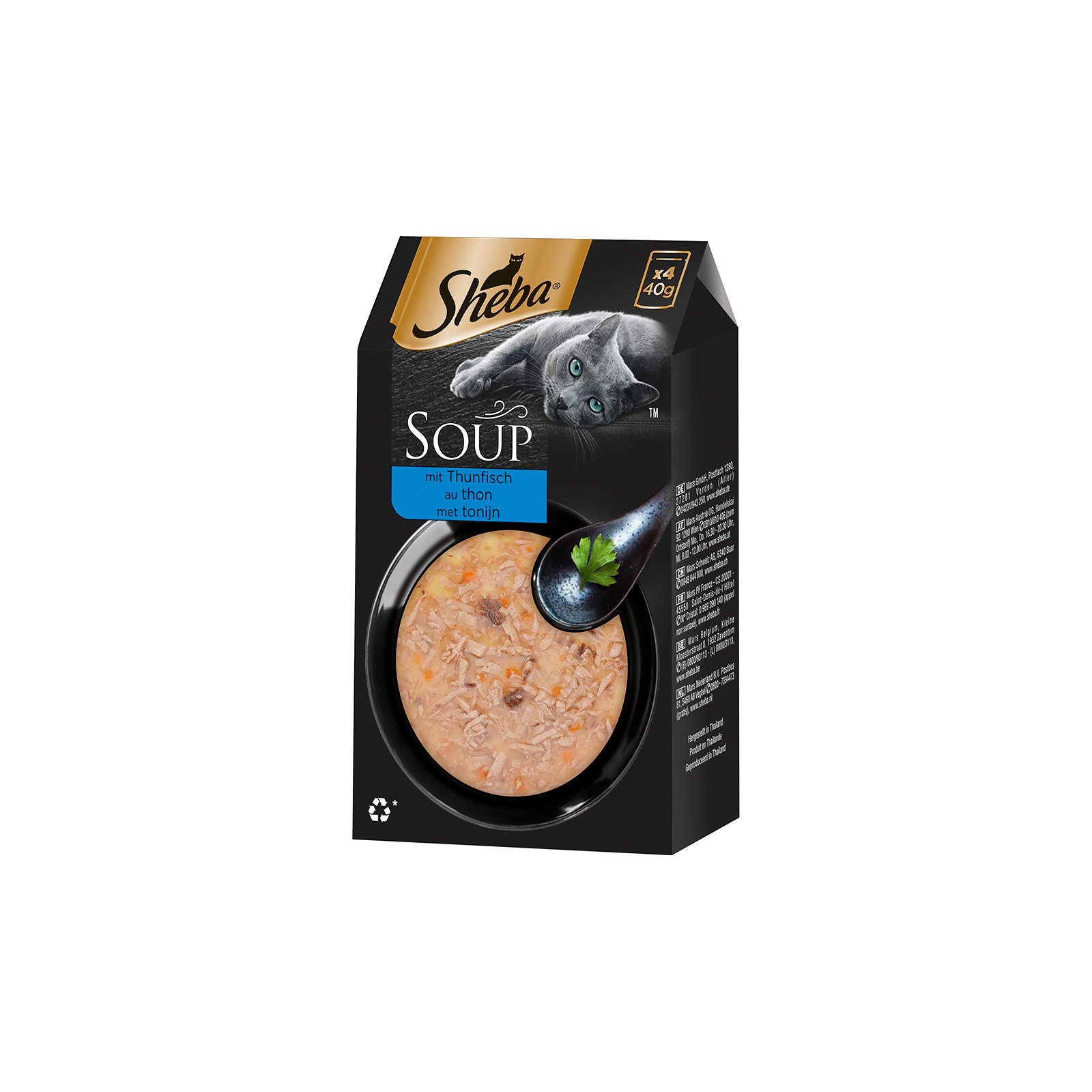 Sheba Classic Soup mit Thunfischfilets