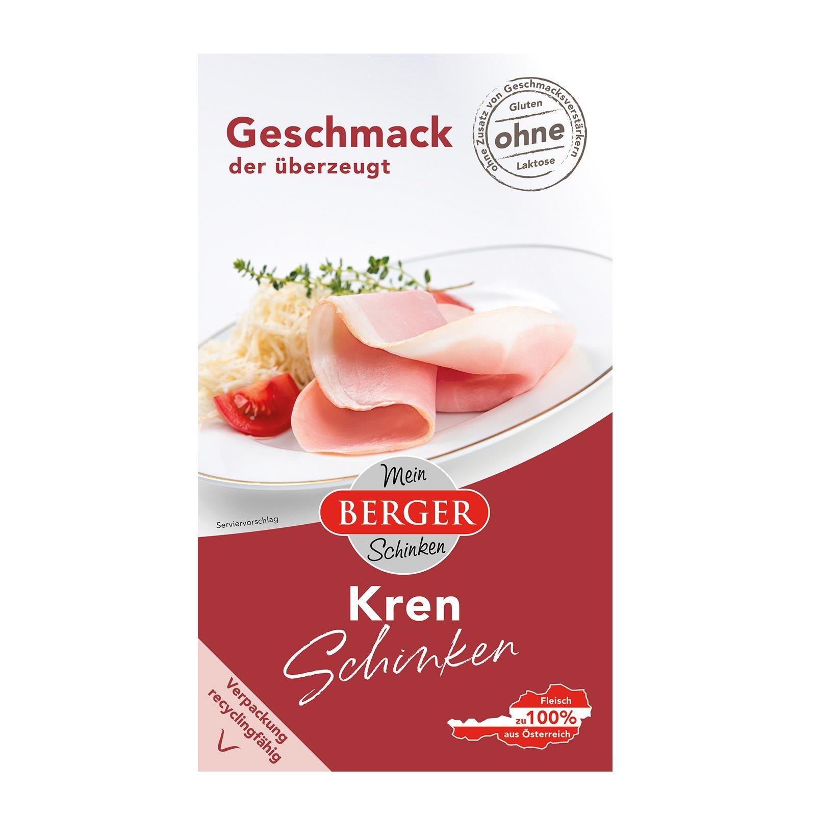 Berger Krenschinken geschnitten