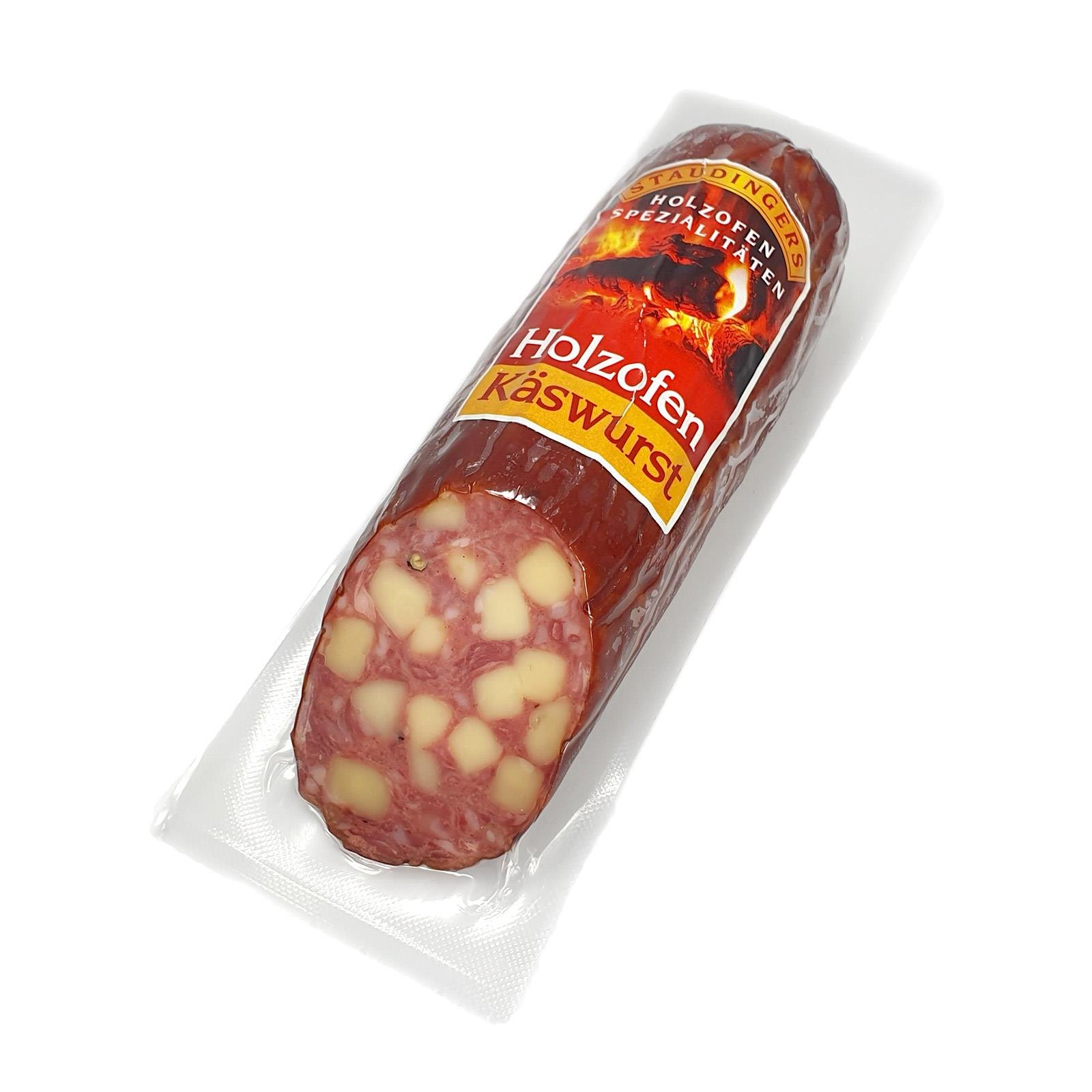 Staudinger Holzofen Käswurst