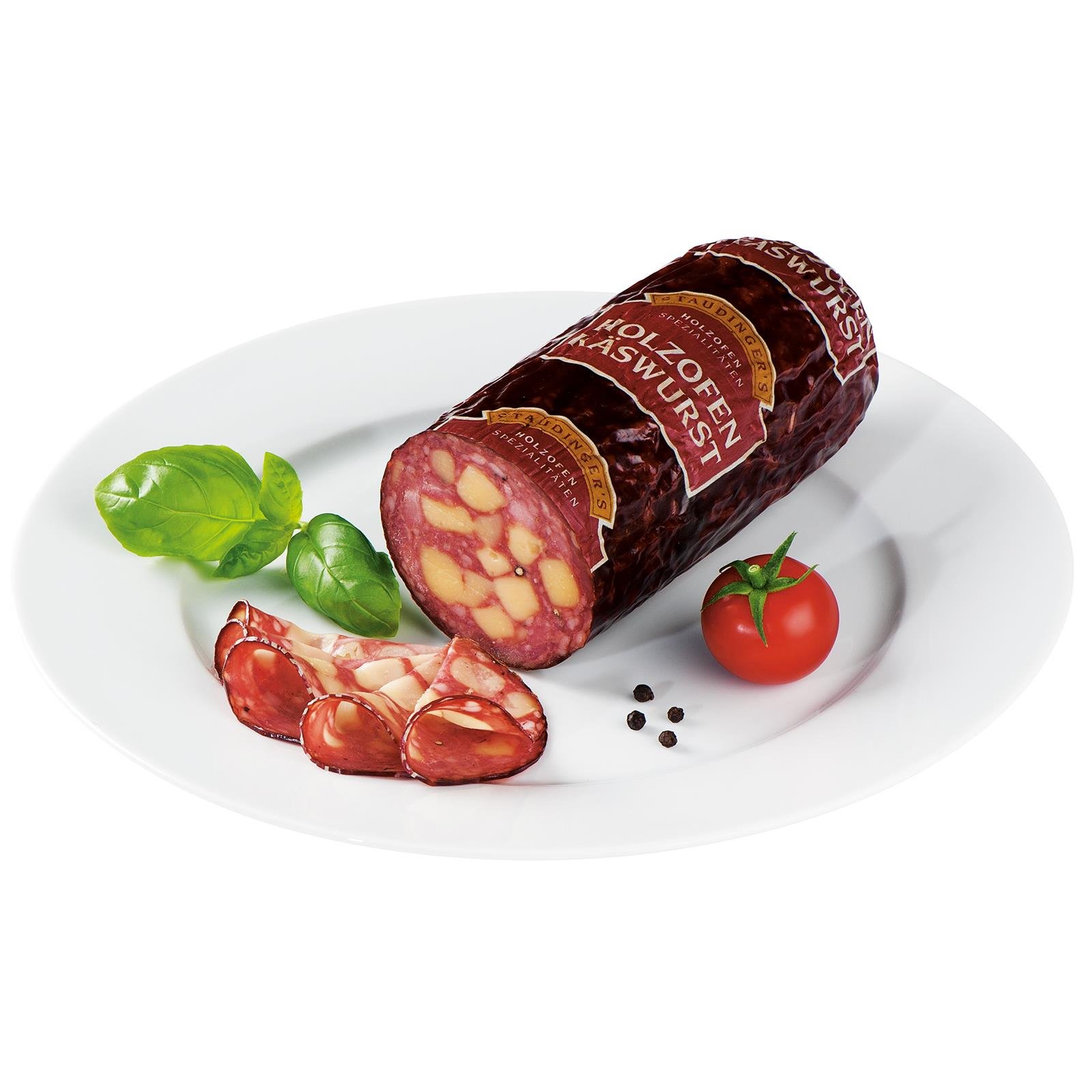 Staudinger Holzofen Käsewurst