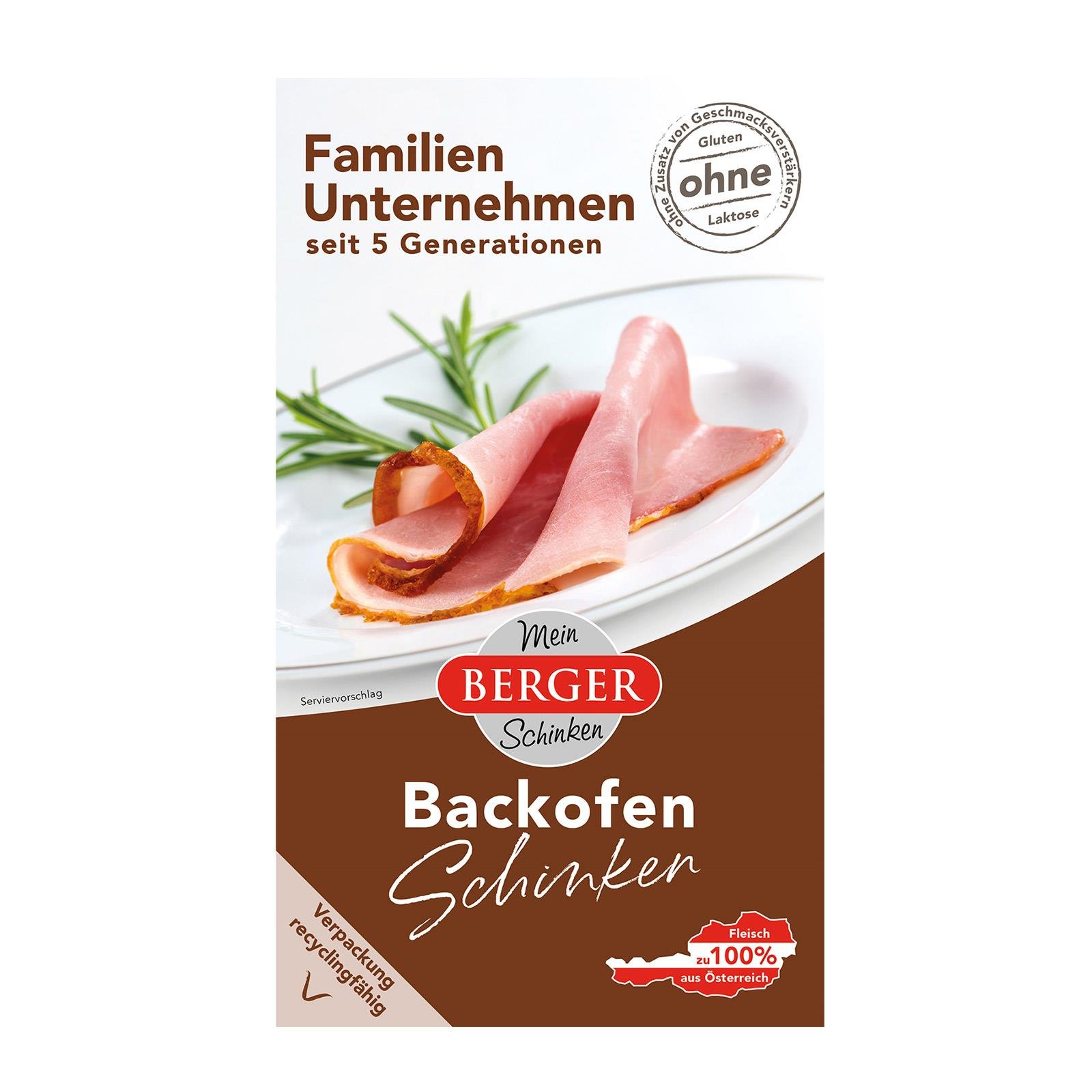 Berger Backofenschinken geschnitten
