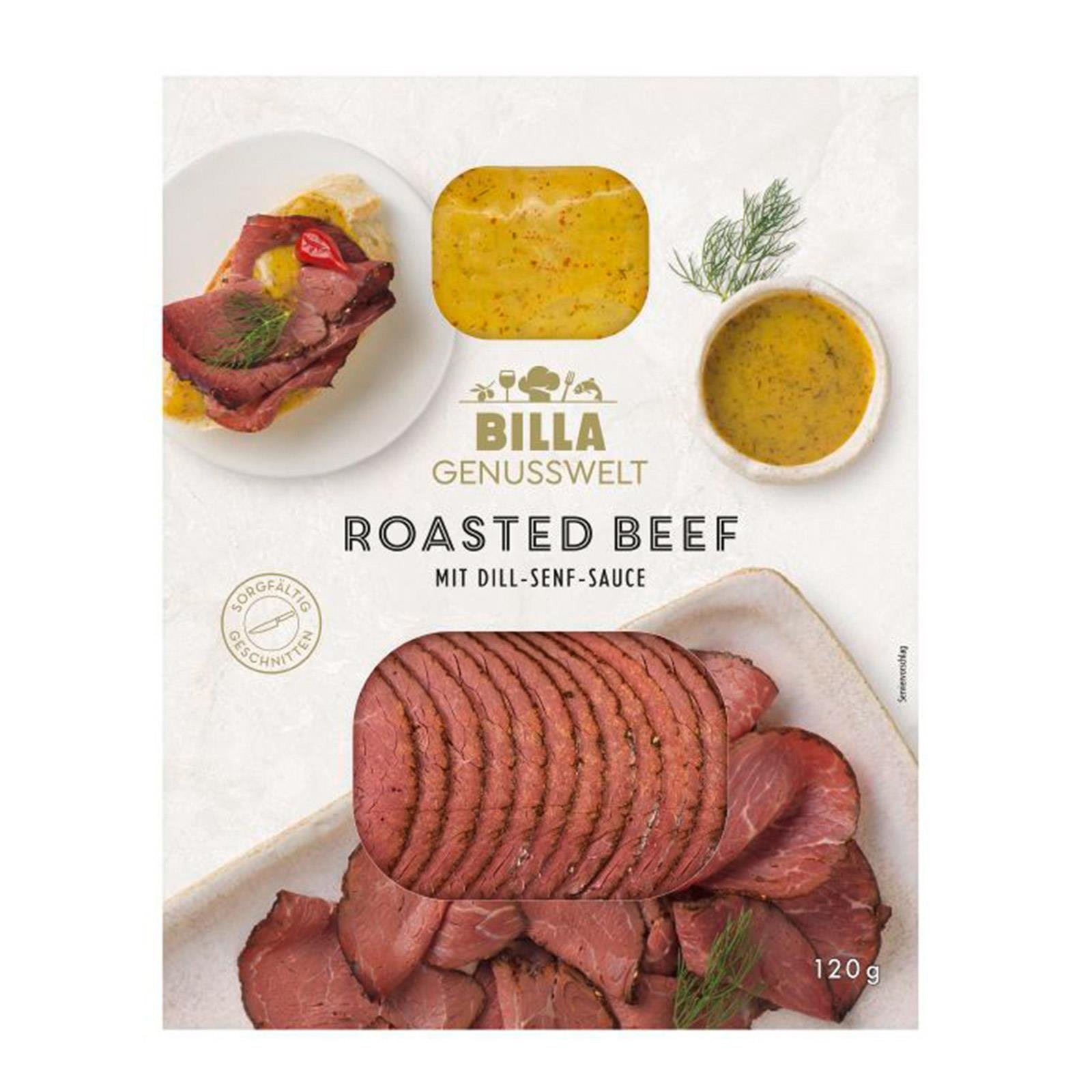 BILLA Genusswelt Roasted Beef mit Dillsenfsauce