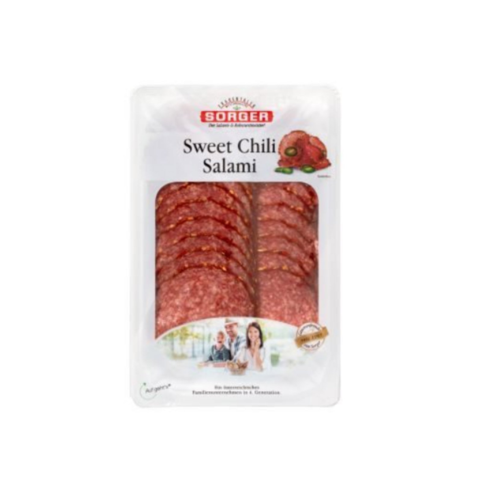 Sorger Sweet Chili Salami geschnitten