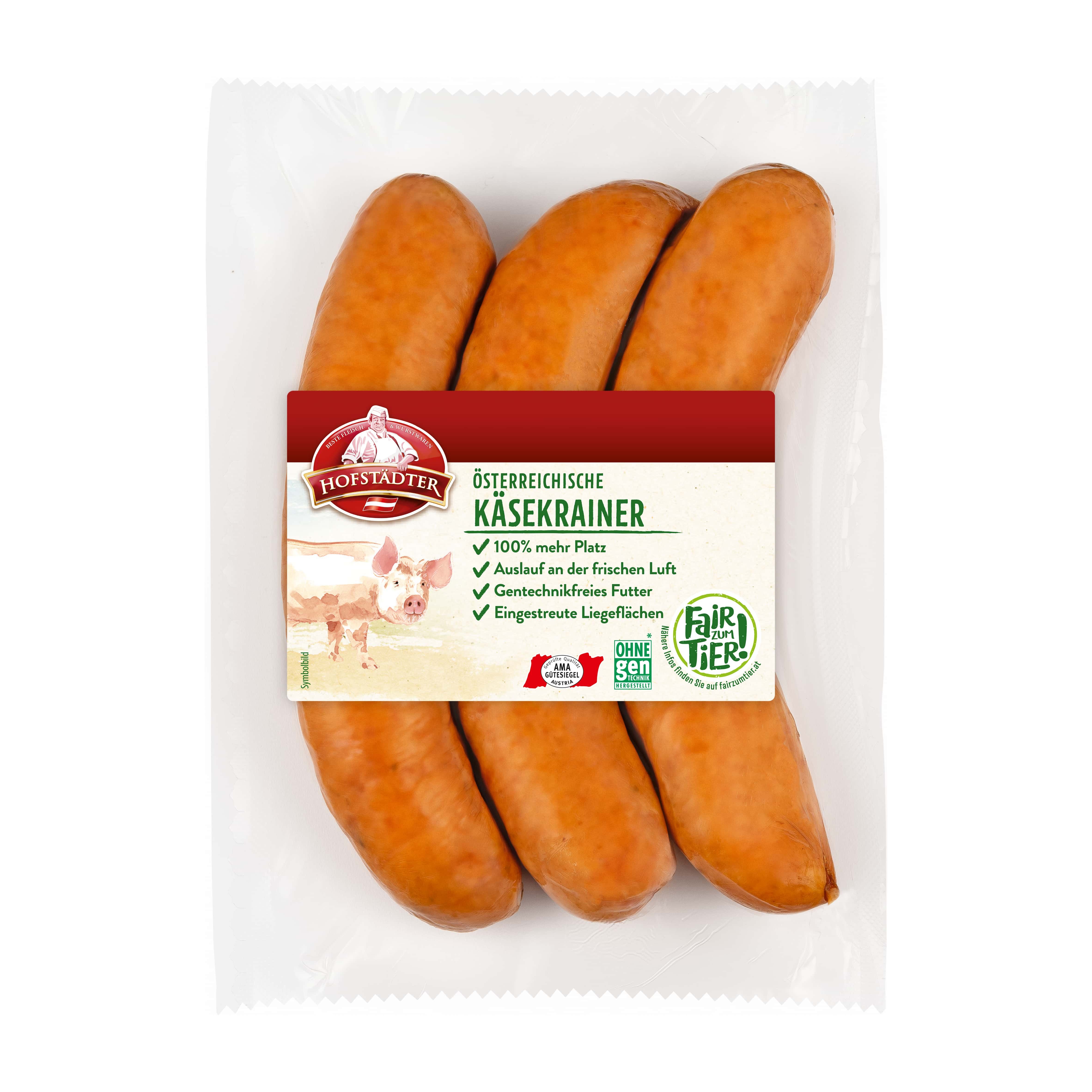 Hofstädter Fair zum Tier Käsekrainer