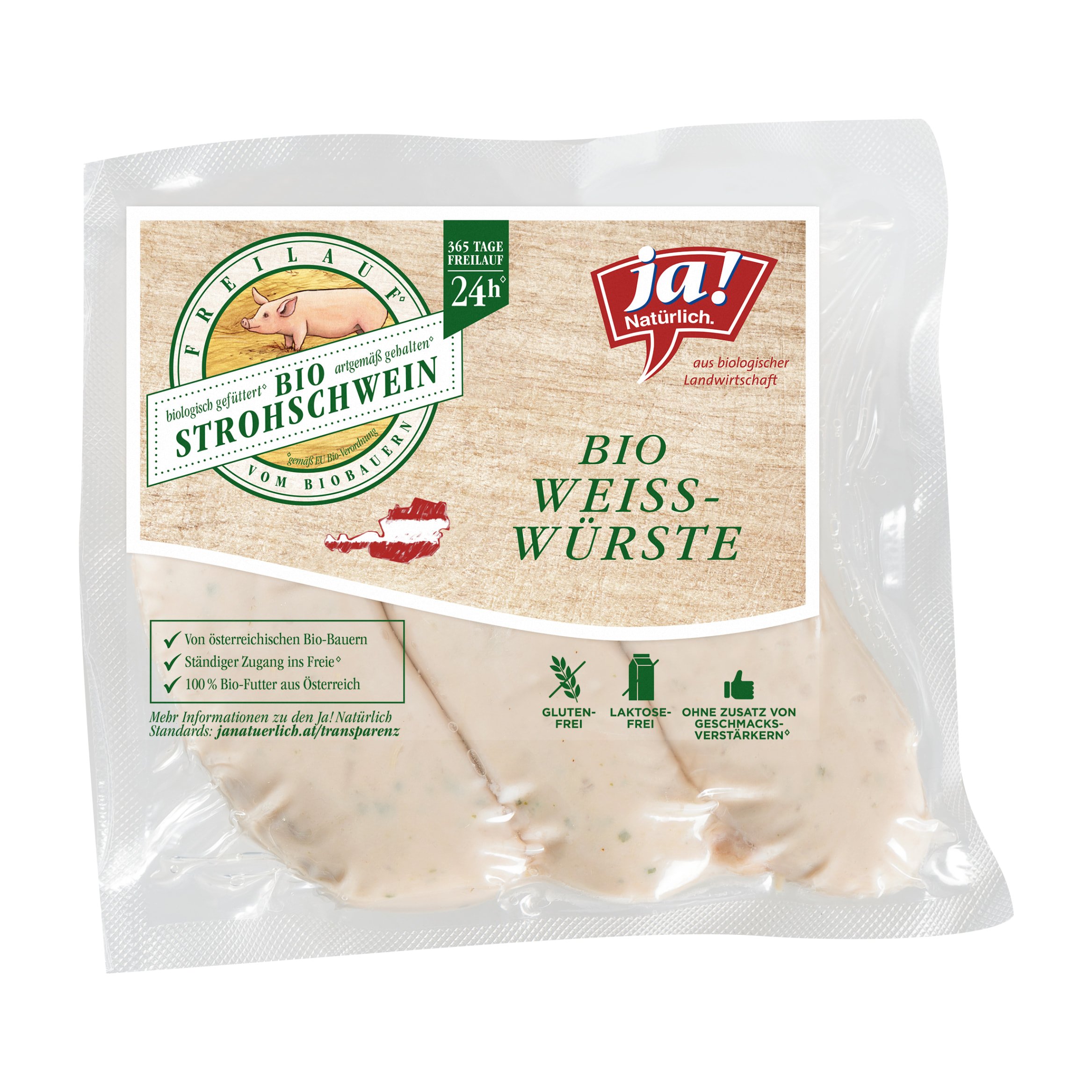 Ja! Natürlich Bio-Weisswürstel