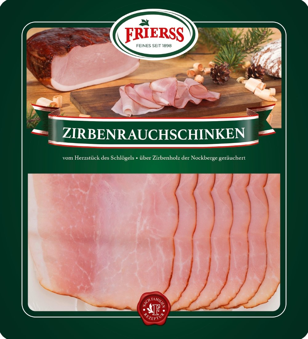 Frierss Zirbenrauchschinken geschnitten