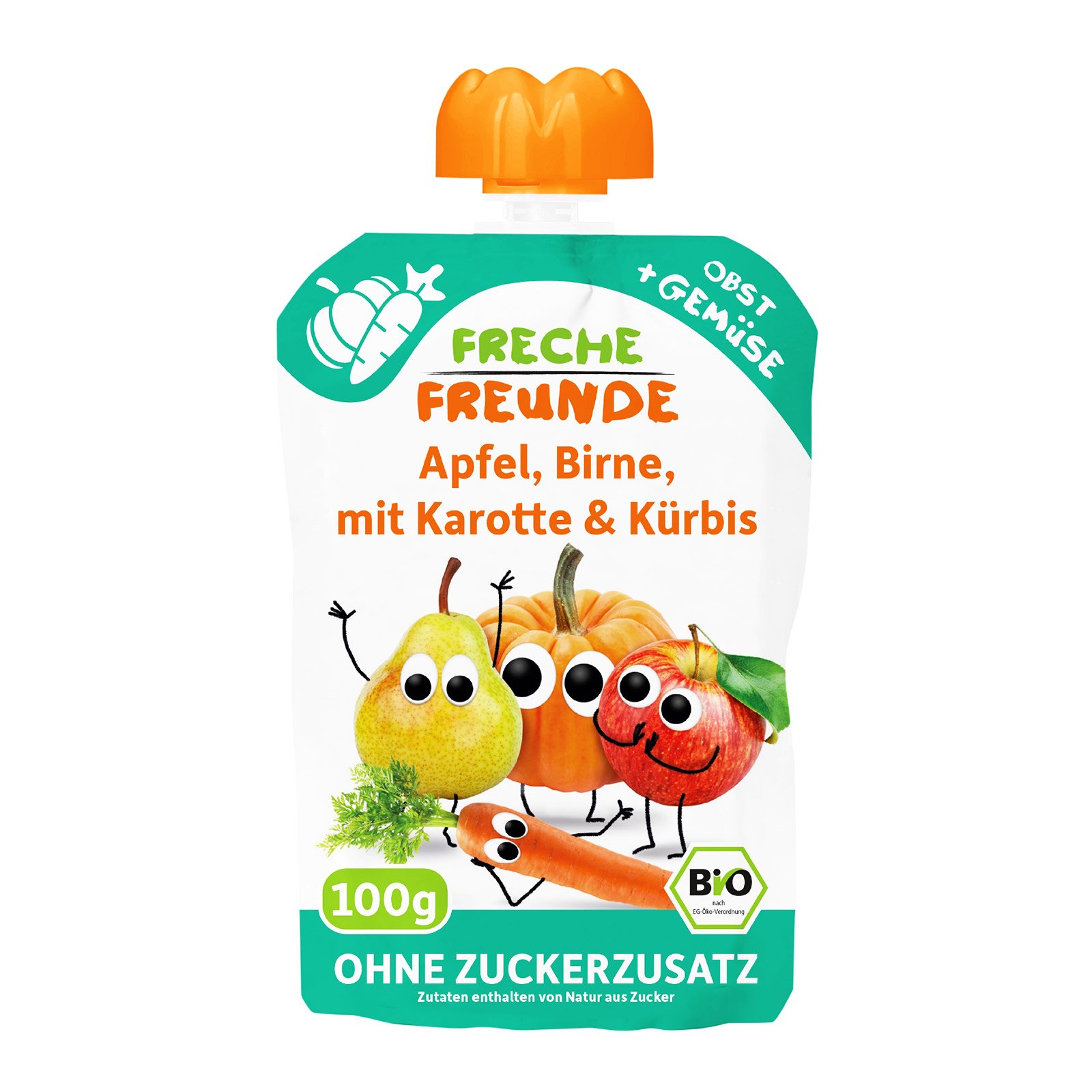 Freche Freunde Quetschie Apfel, Birne, Karotte & Kürbis
