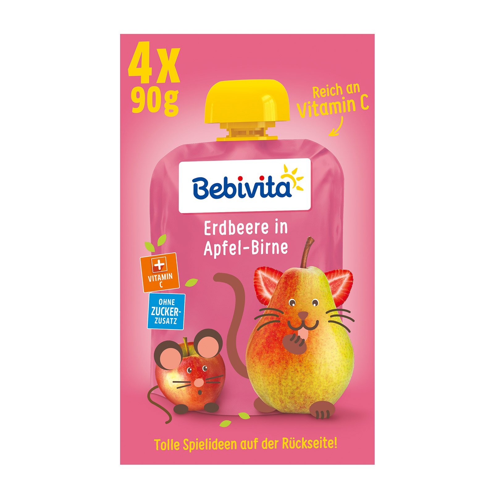 Bebivita Kinderspaß Erdbeere in Apfel-Birne