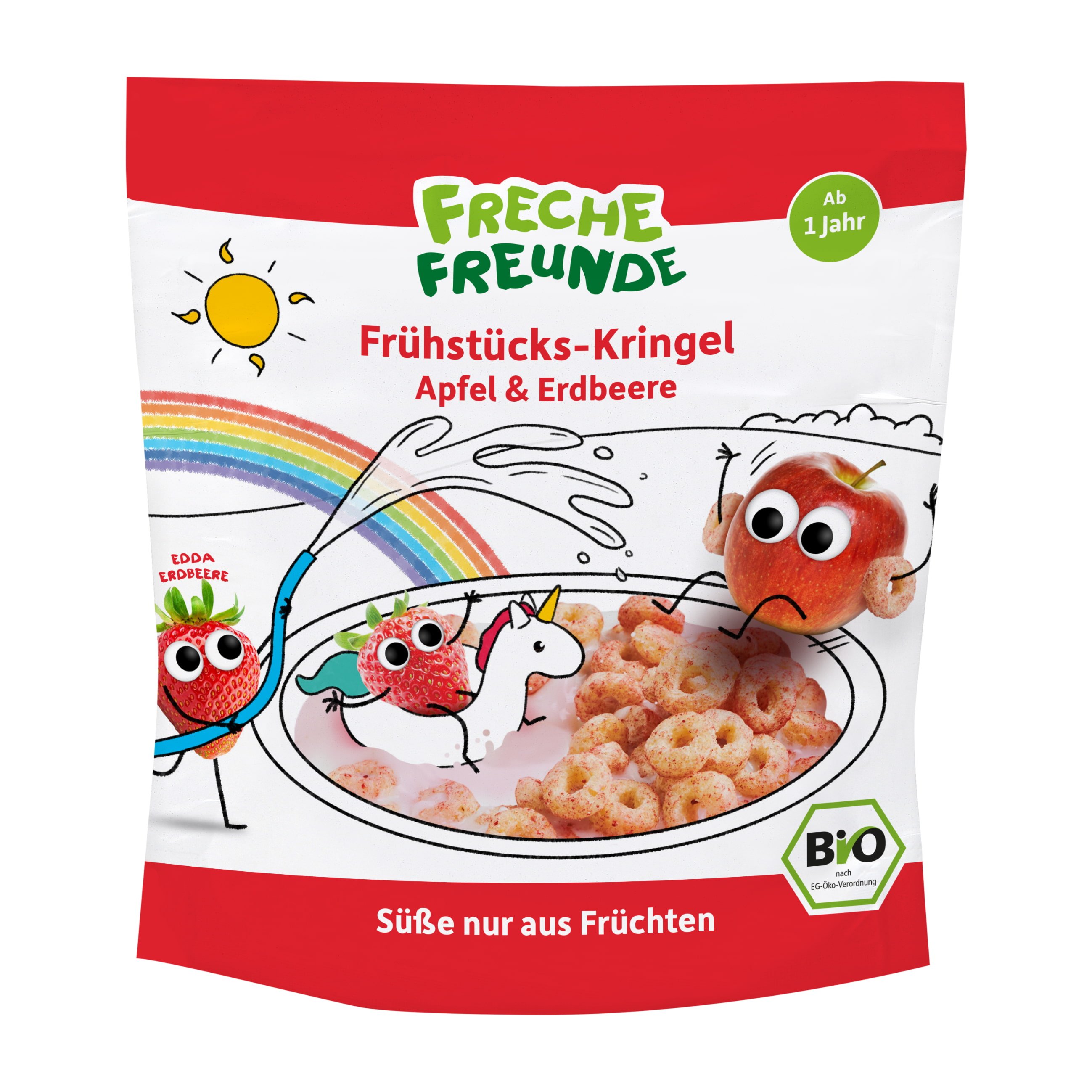 Freche Freunde Frühstücks Kringel Erdbeere