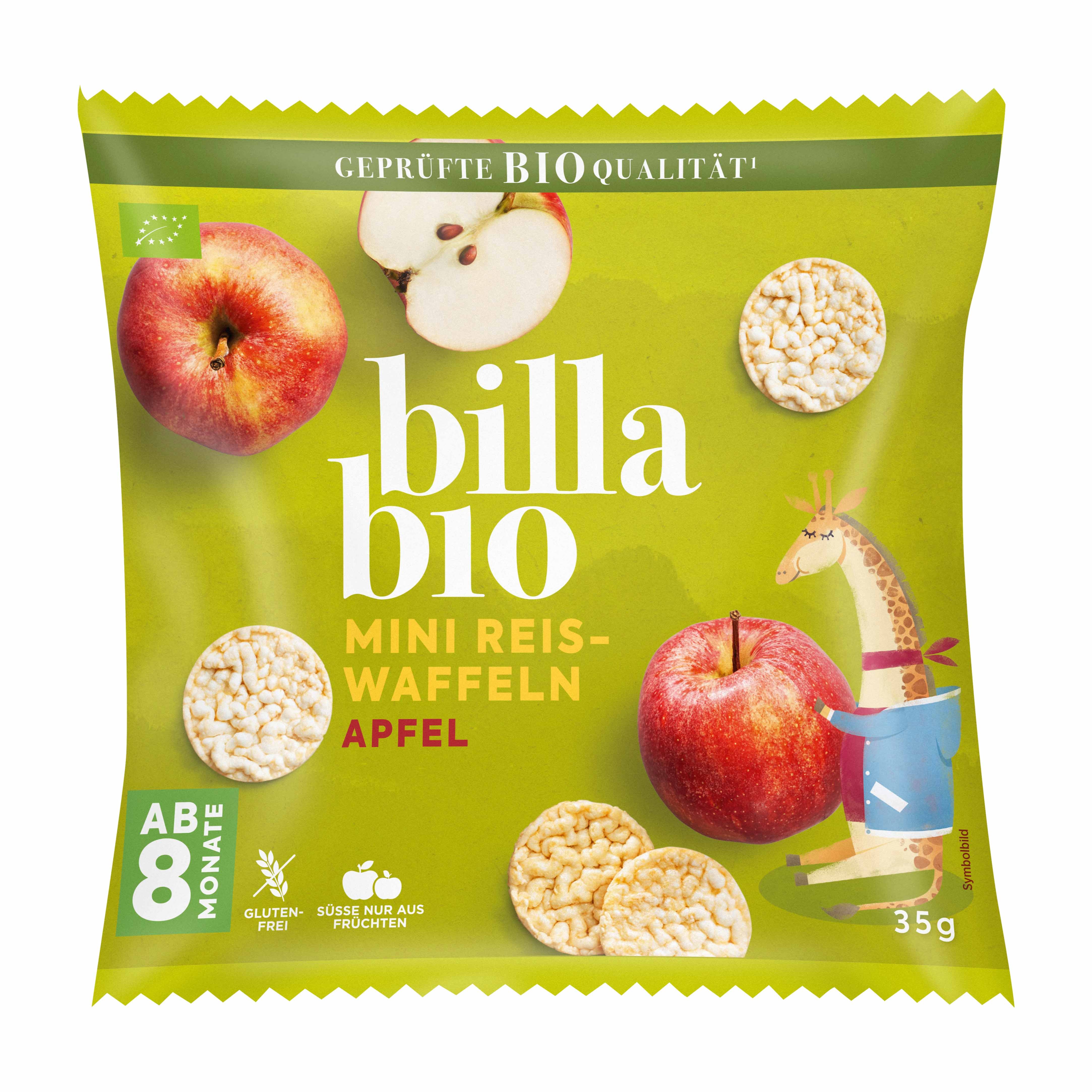 BILLA Bio Apfel Mini Reiswaffeln