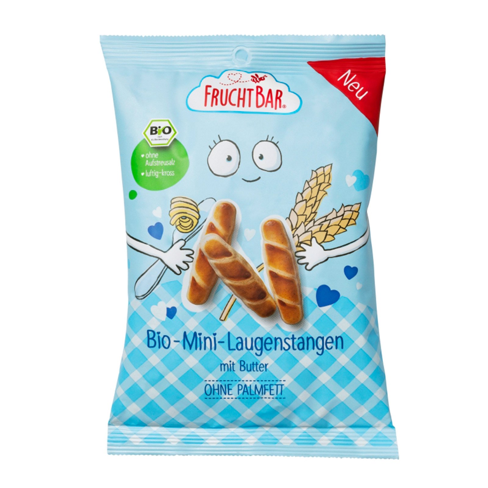 Fruchtbar Bio Mini Laugenstangen mit Butter